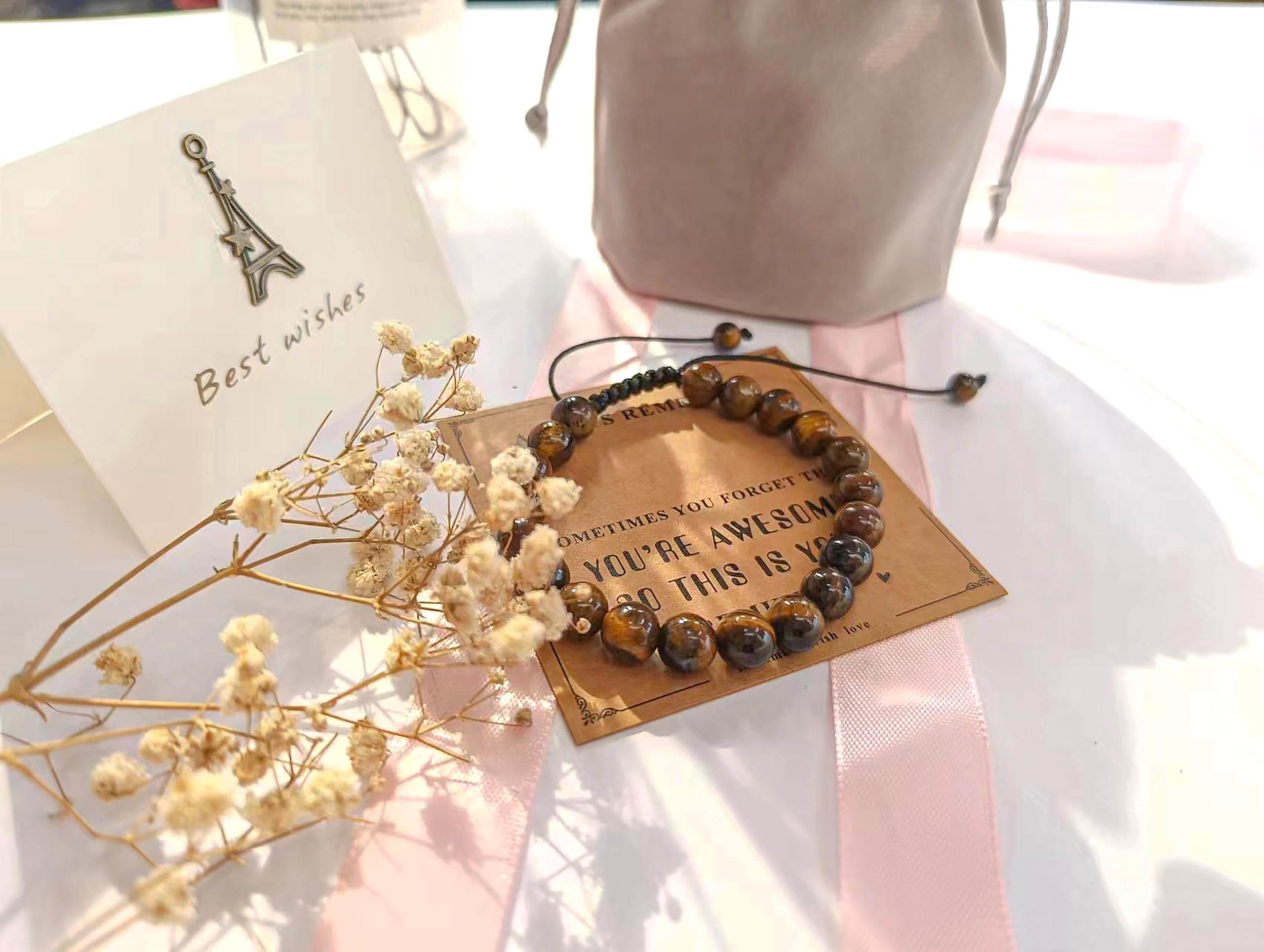 Simashts Natural Lava Stone Bracelet for Men Boyfriend Husband Dad Thanksgiving Gift Christmas Gift for Him Grandpa Uncle