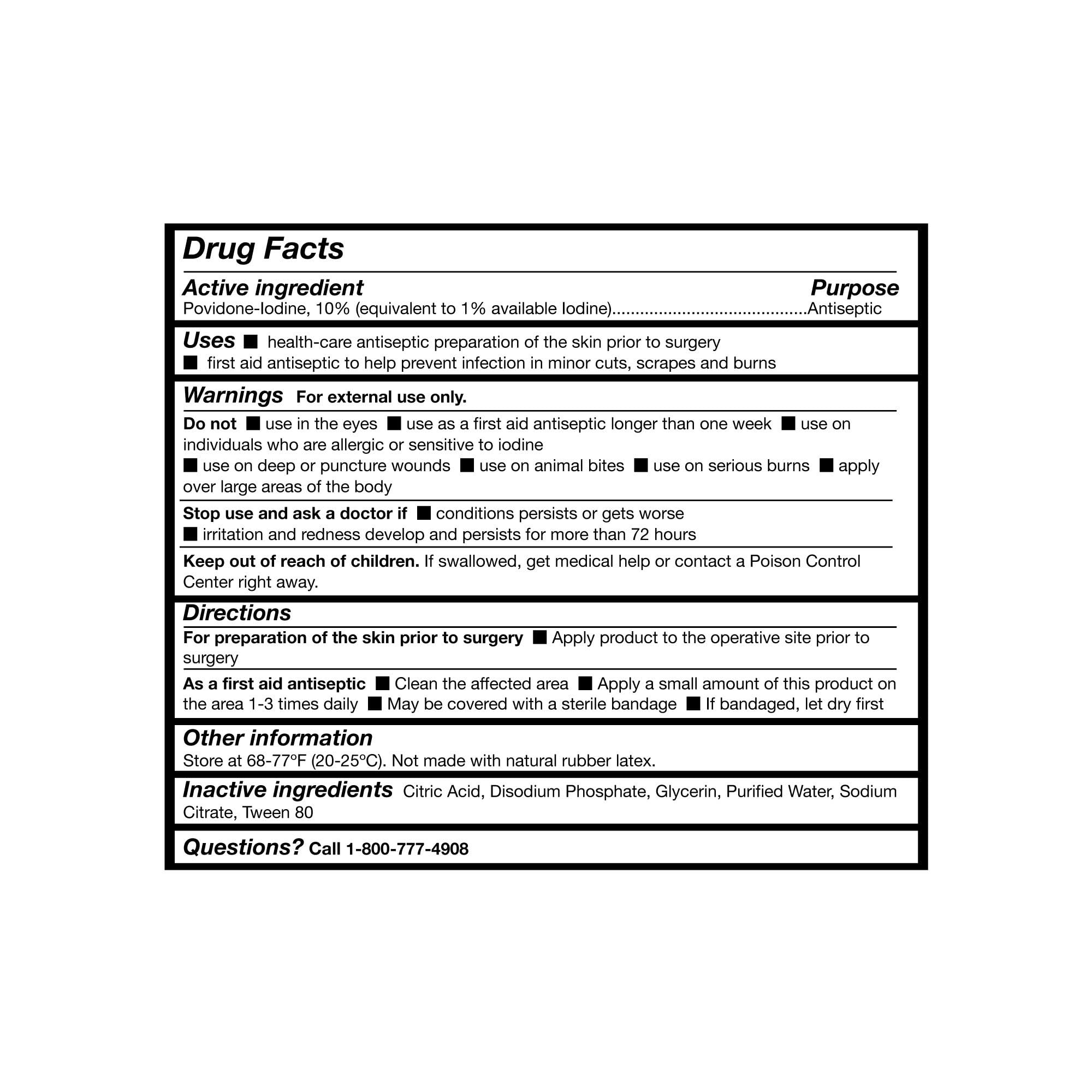 McKesson PVP Prep Solution USP, 10% Povidone-Iodine, 1 gal, 1 Count