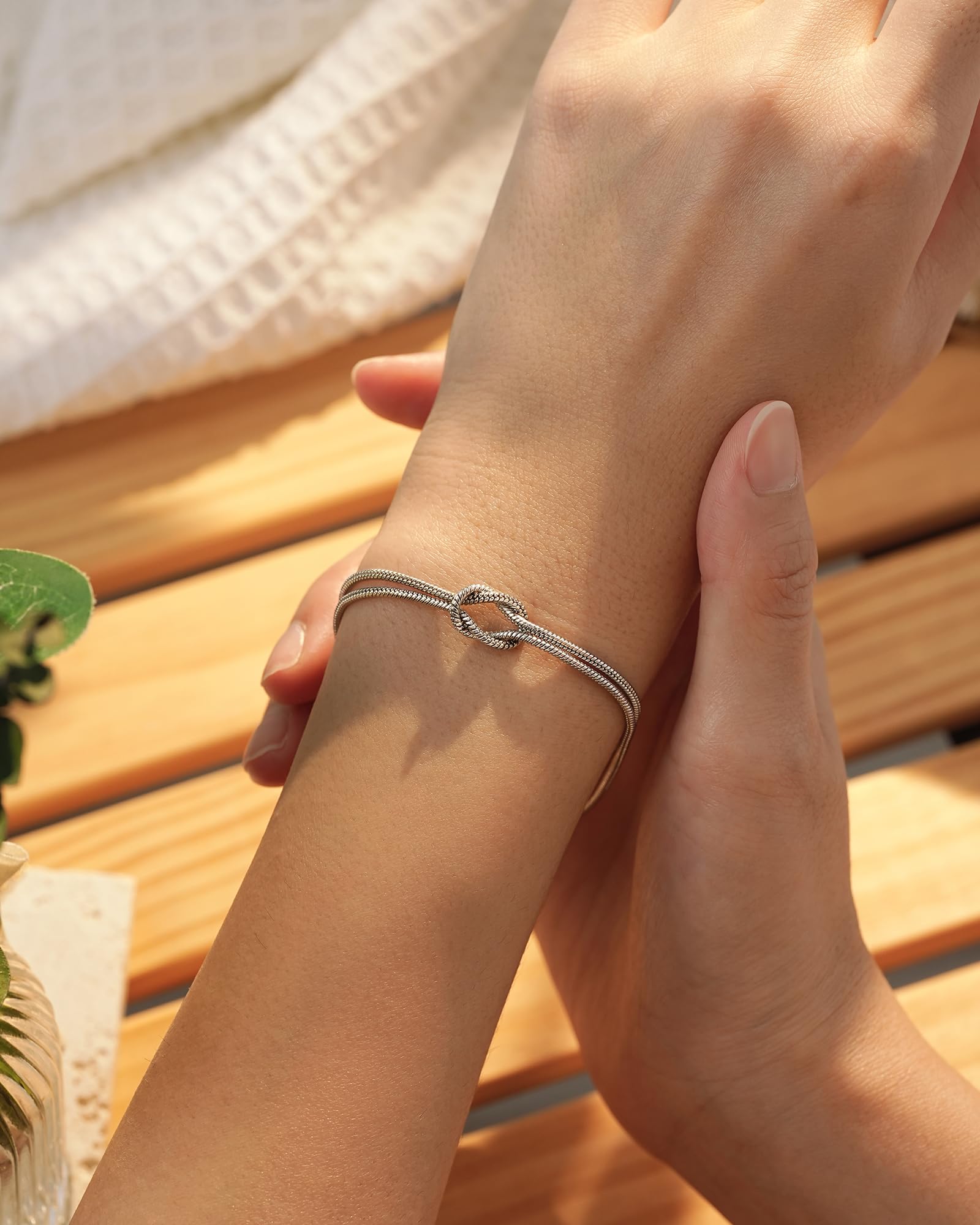 Tarsus Friendship Gifts for Women, Friendship Bracelets Love Knot Best Friend Birthday Christmas Valentines Galentines Mothers Day Jewelry Gifts for Women Friends Bff Bestie