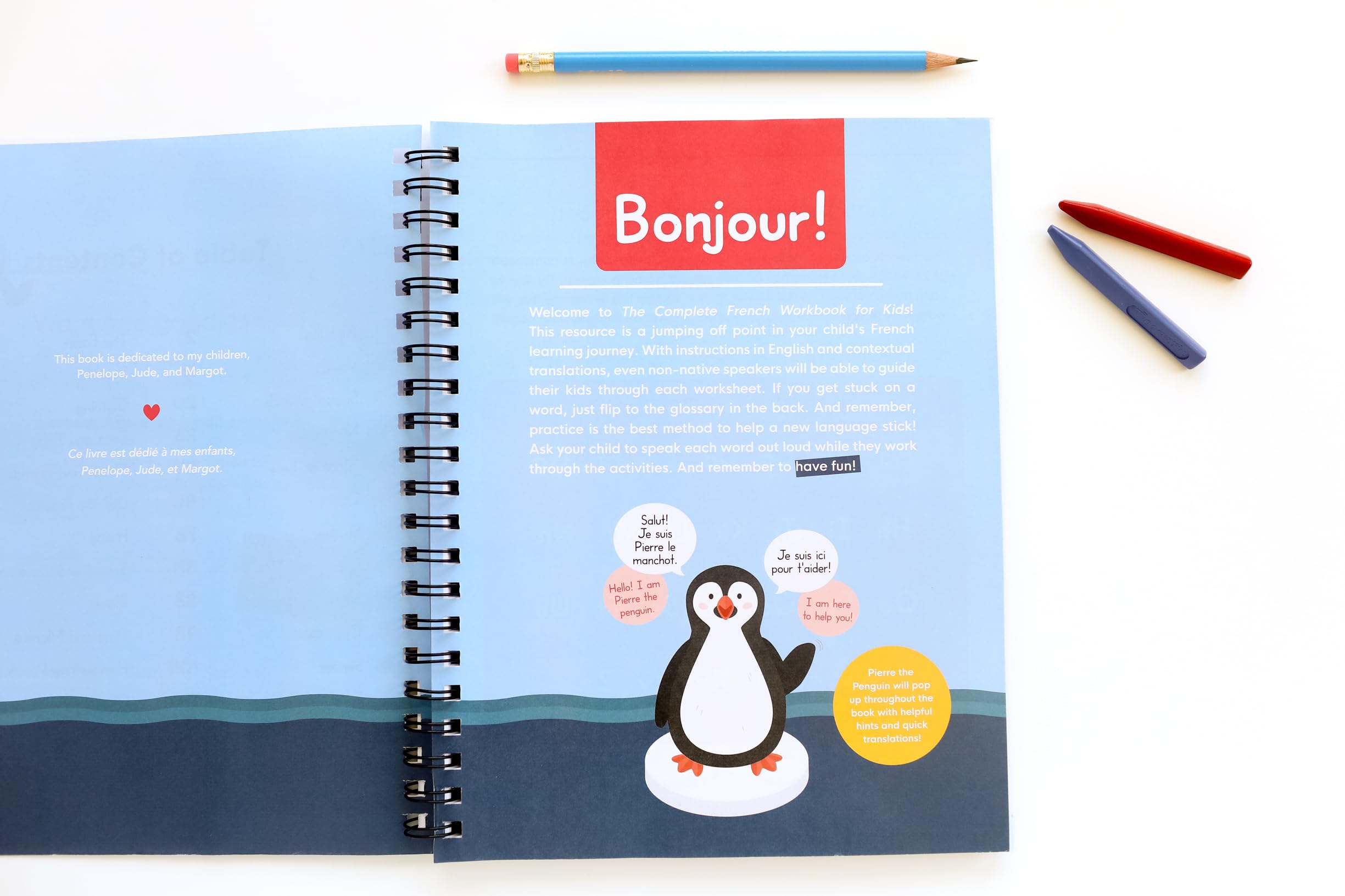 The French Workbook for Kids: A Fun and Easy Beginner's Guide to Learning French for Kids Grades K-5: Learn the Alphabet, Numbers, Colors, Shapes, Senses, Seasons and Other Essential Concepts