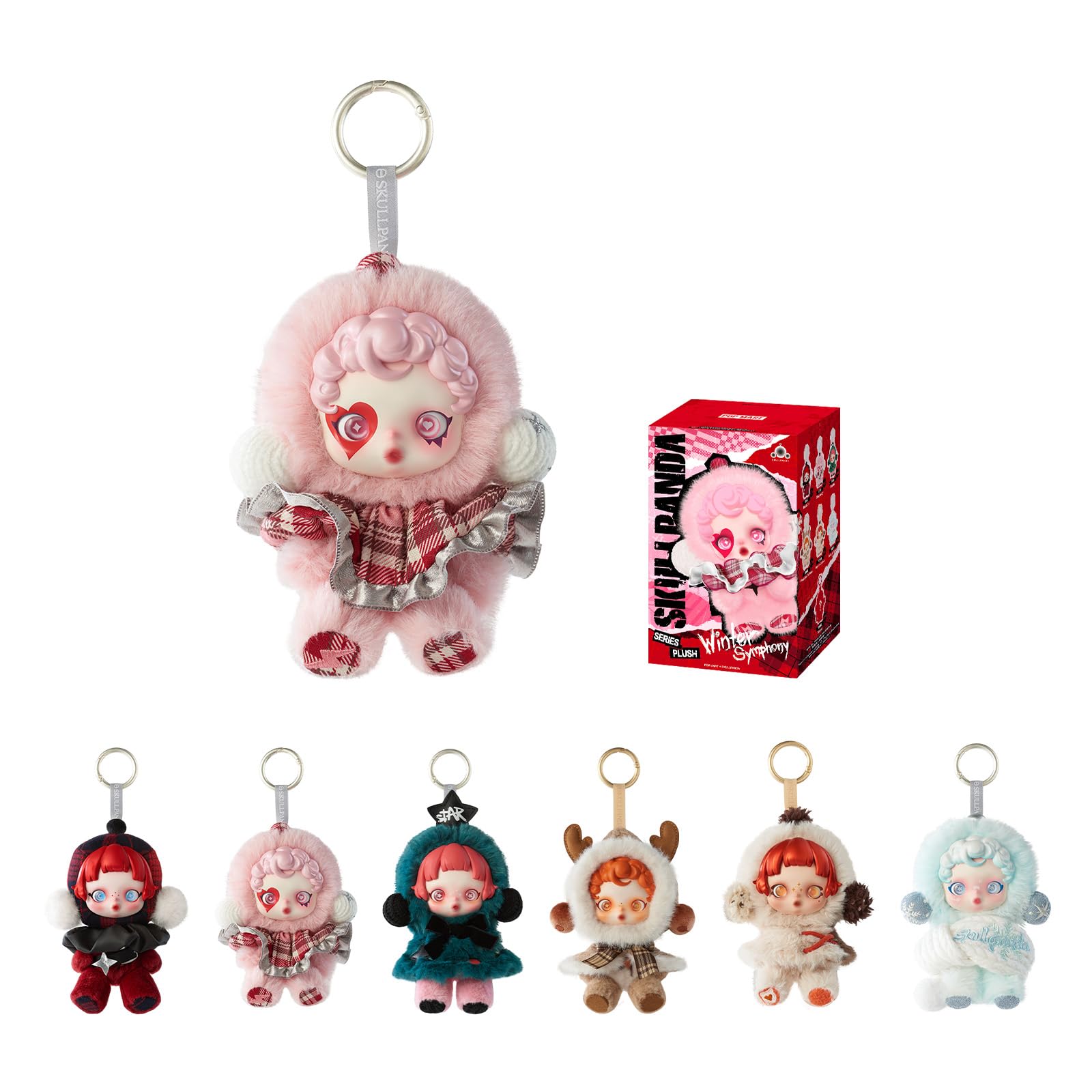 POP MART SKULLPANDA Winter Symphony Series, Blind Box Figures, Random Design Figures Collectible Toys Home Decorations, Holiday Birthday Gifts, Single Box