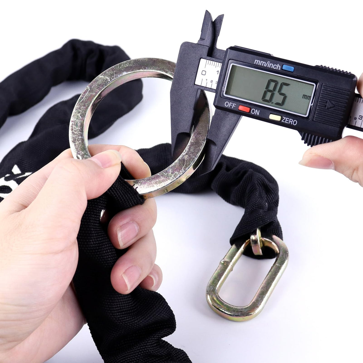Combo Bike Chain Locks, Heavy Duty Security Chains, 5 Feet Long, 50mm Steel Chain Anti-Theft Bicycle Chain Lock, Durable Cut Proof Security Bicycle Chain with 3Keys 14mm U Lock for Bicycle&E-Bike