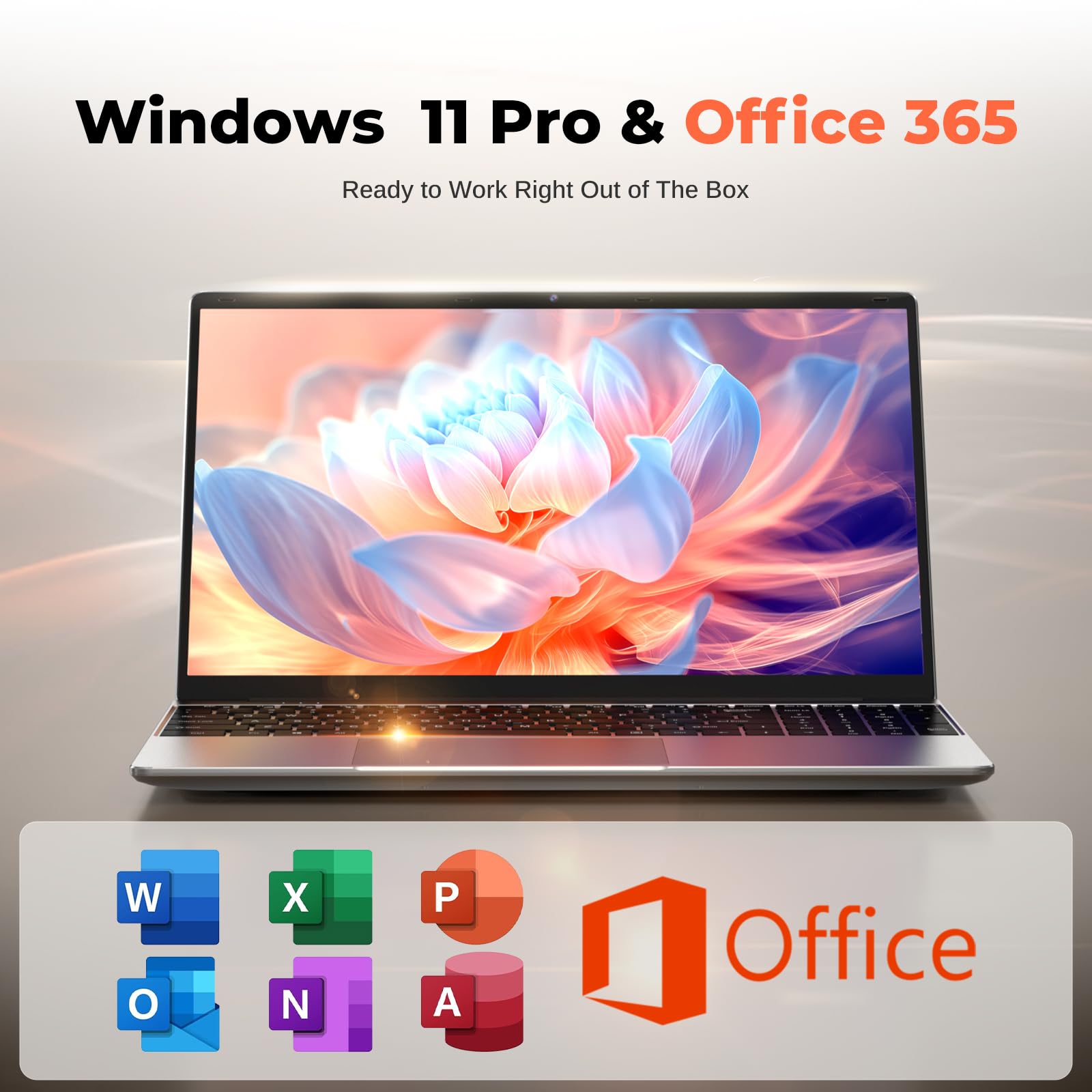 2026 Windows 11 Pro Traditional Laptop Computer, 16GB RAM 256GB SSD for Business Office Student School College, 15.6" FHD IPS Display, Lightweight Portable with Office 365, 4H Battery, 3.5 lbs