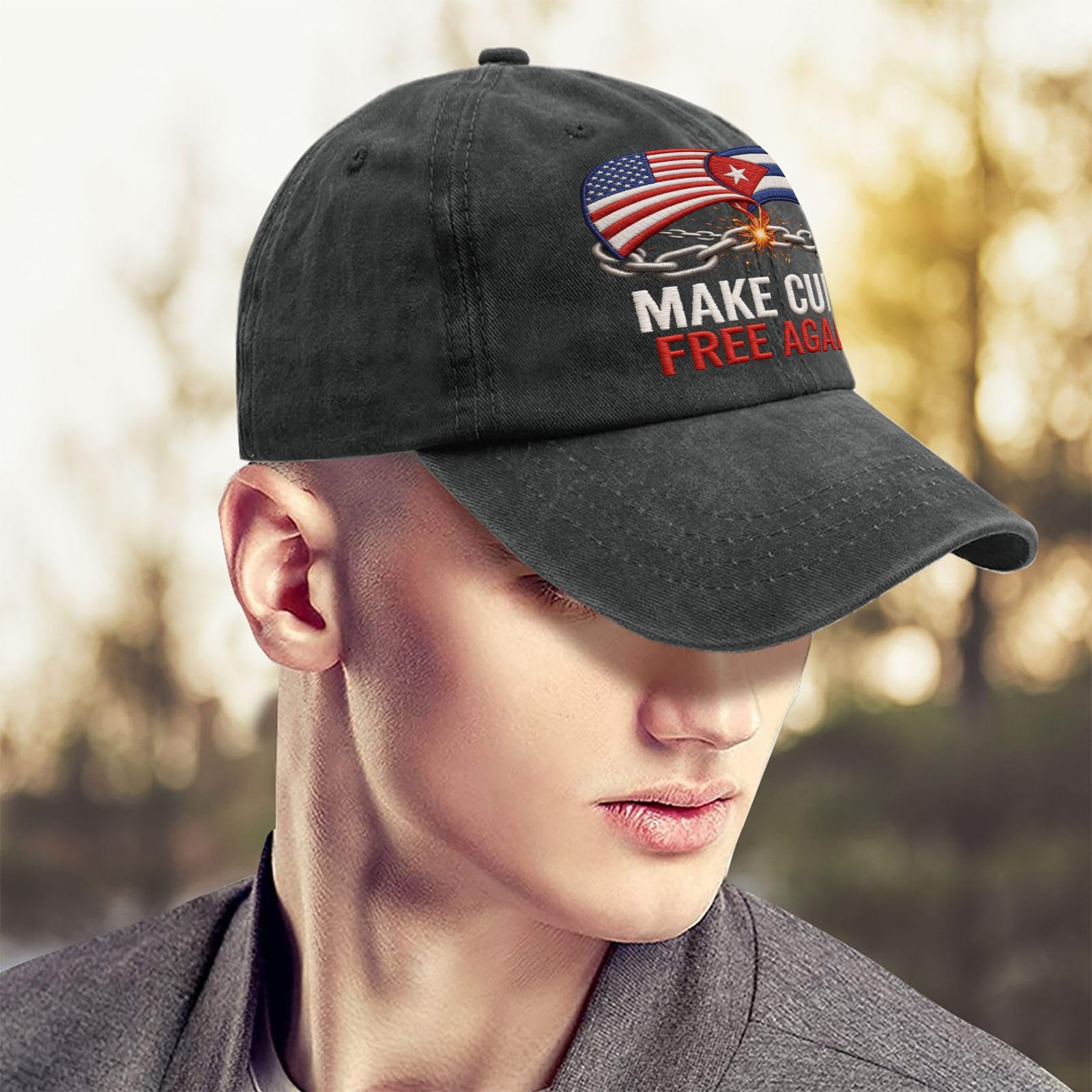 Make Cubas Great Again Embroidered Baseball Hats Garde Caps for Dad
