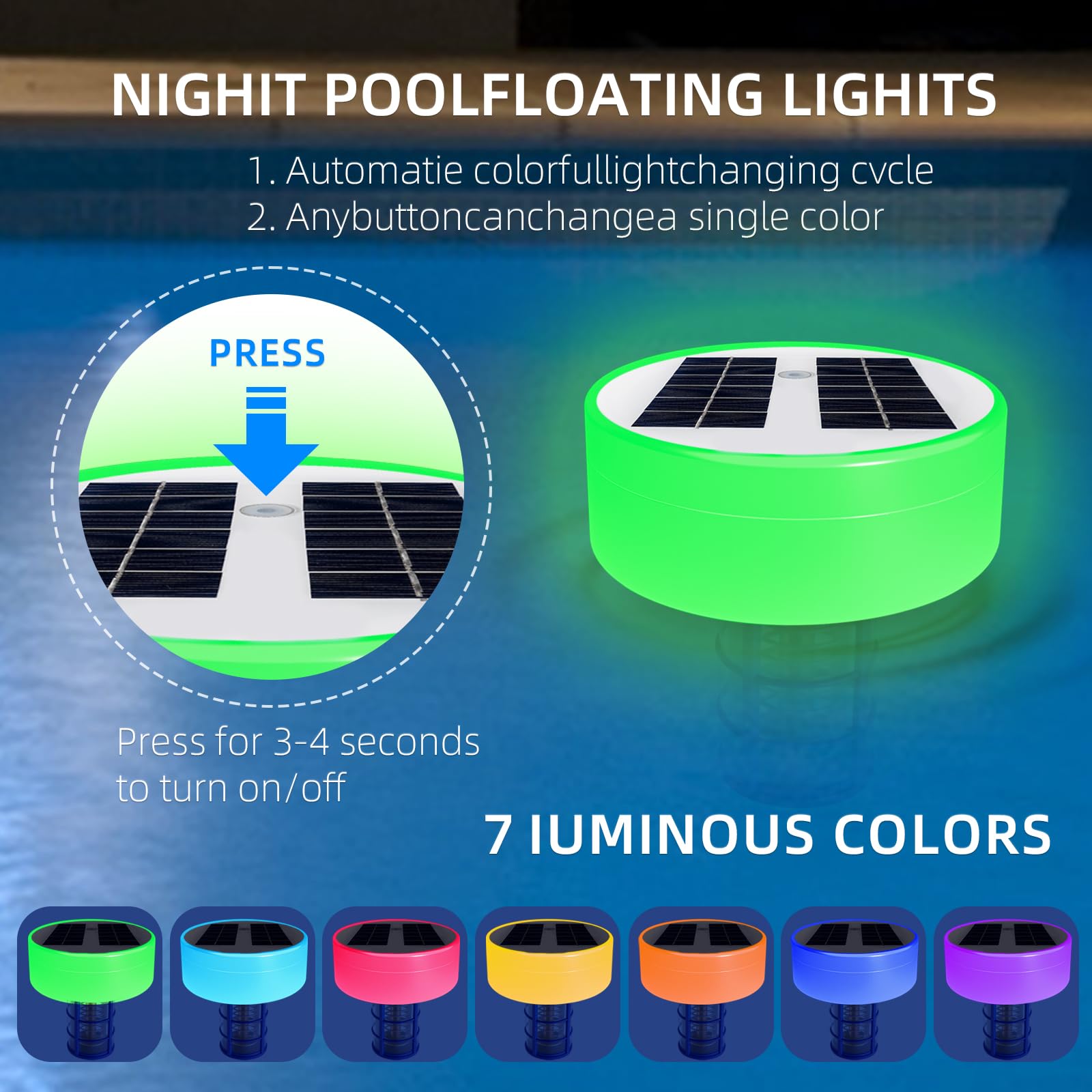 Solar Pool Ionizer - Enhanced with Latest Solar, 90% Less Chlorine, for Pools up to 35,000 Gal, Technology & Longer-Lasting Anode, Reduces Chlorine- Mineral-Based Pool Cleaning Device (White)