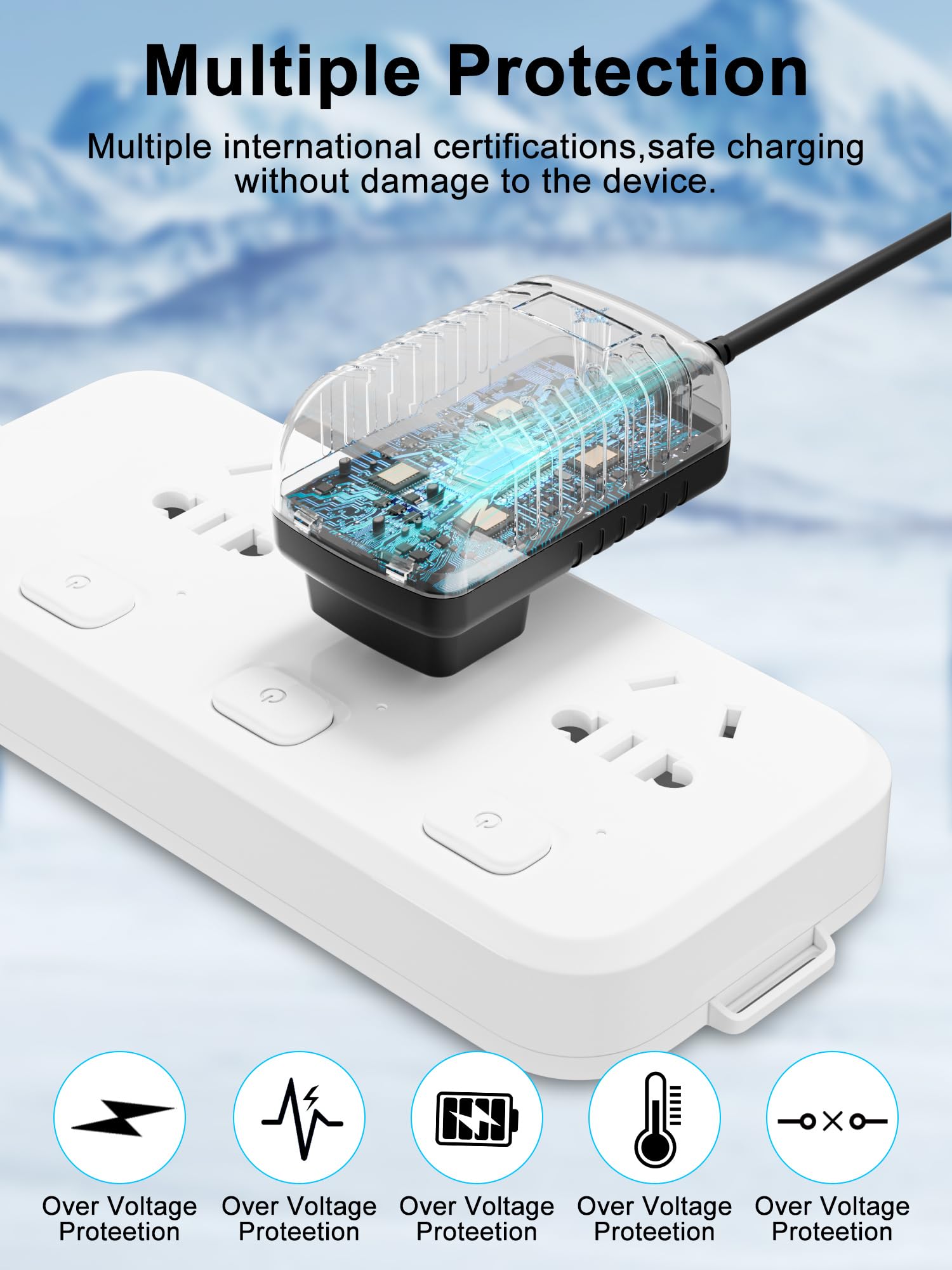 AC Adapter Power Cord Compatible Compatible with RESTECK,Vellax,Medcursor,Mirakel,InvoSpa Shiatsu Back Shoulder and Neck Massager Charger Power Supply 12V Only Fit Compatible with 12V Massager