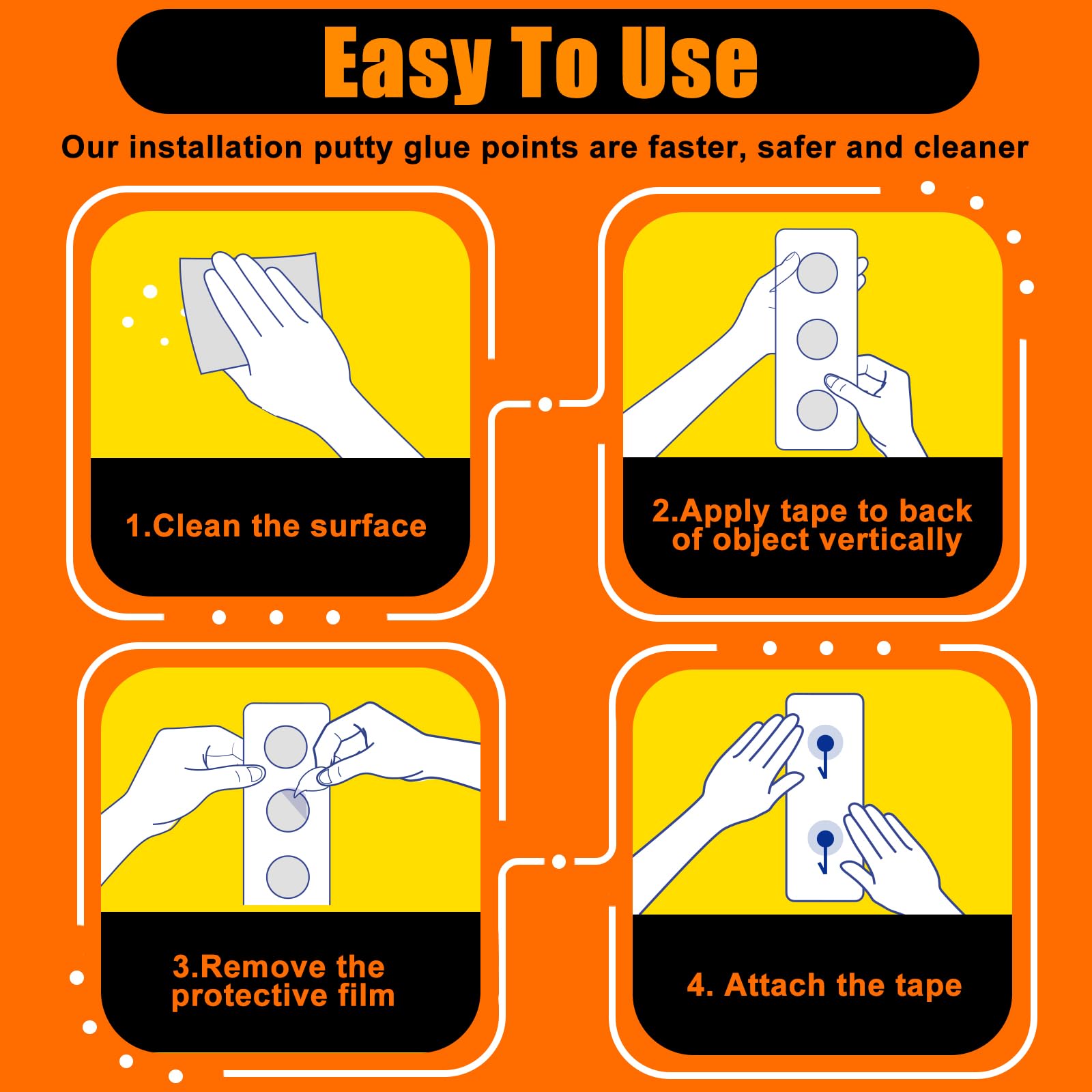 PHIXBEAR 2 Rolls Double Sided Tape Heavy Duty,19.7 Ft x 1.18" & 0.79" ,Removable Nano Tape for Poster Carpet Picture Hanging Strip Rug Wall Outdoor - Clear & Strong Adhesive Multipurpose Mounting Tape