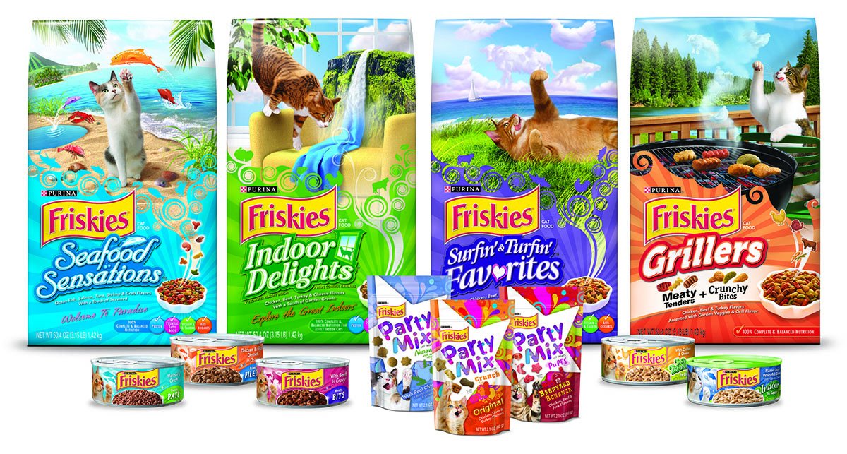 Friskies Wet Cat Food, Friskies Pate, 3-Flavor Variety Pack, 5.5-Ounce Can, Pack of 12