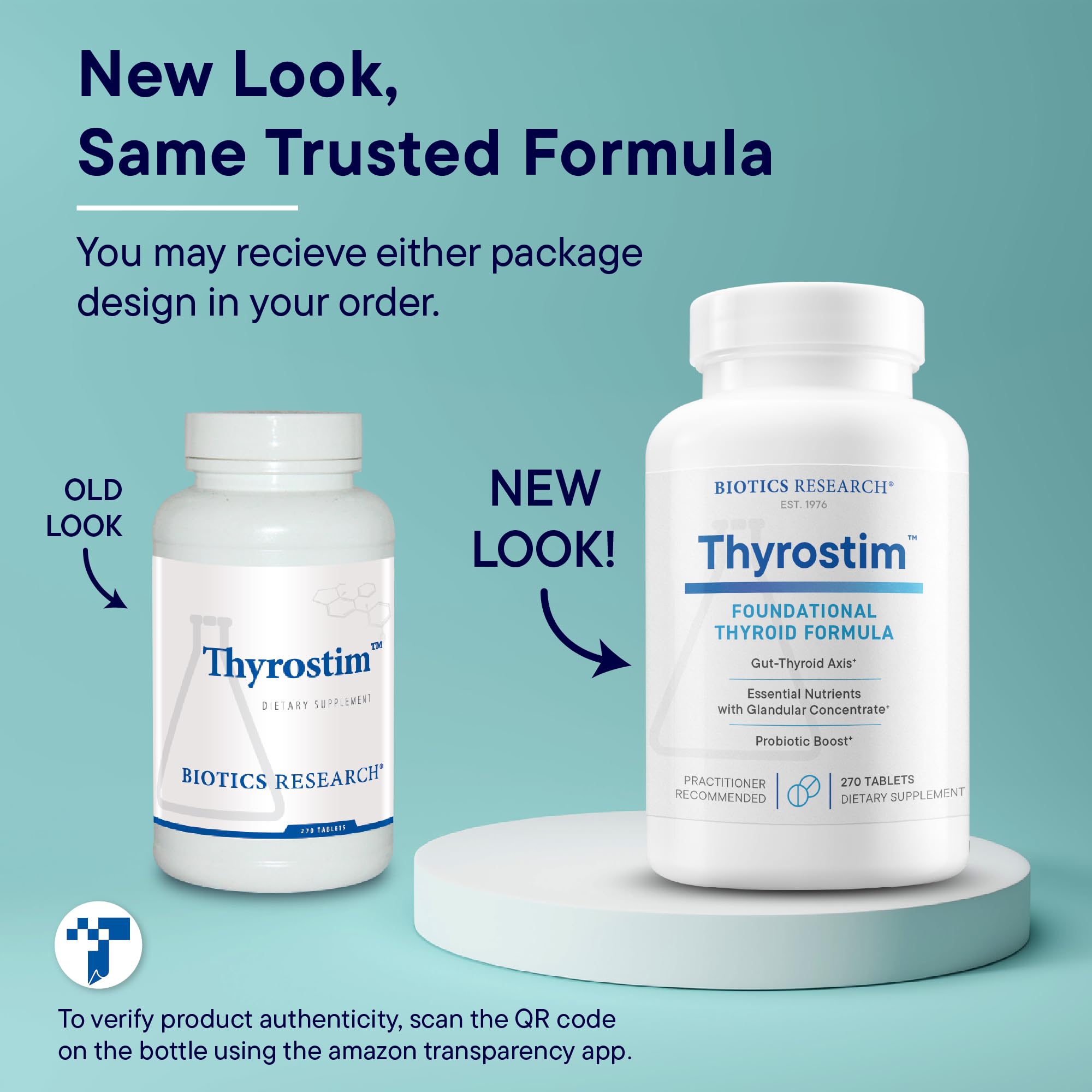 Biotics Research Thyrostim™–Endocrine & Thyroid Support for Women & Men–Supplement Balance Thyroid Hormones, Supports Thyroid Gland, Boost Metabolism, Aid Digestion & Nervous System–270 Tablets