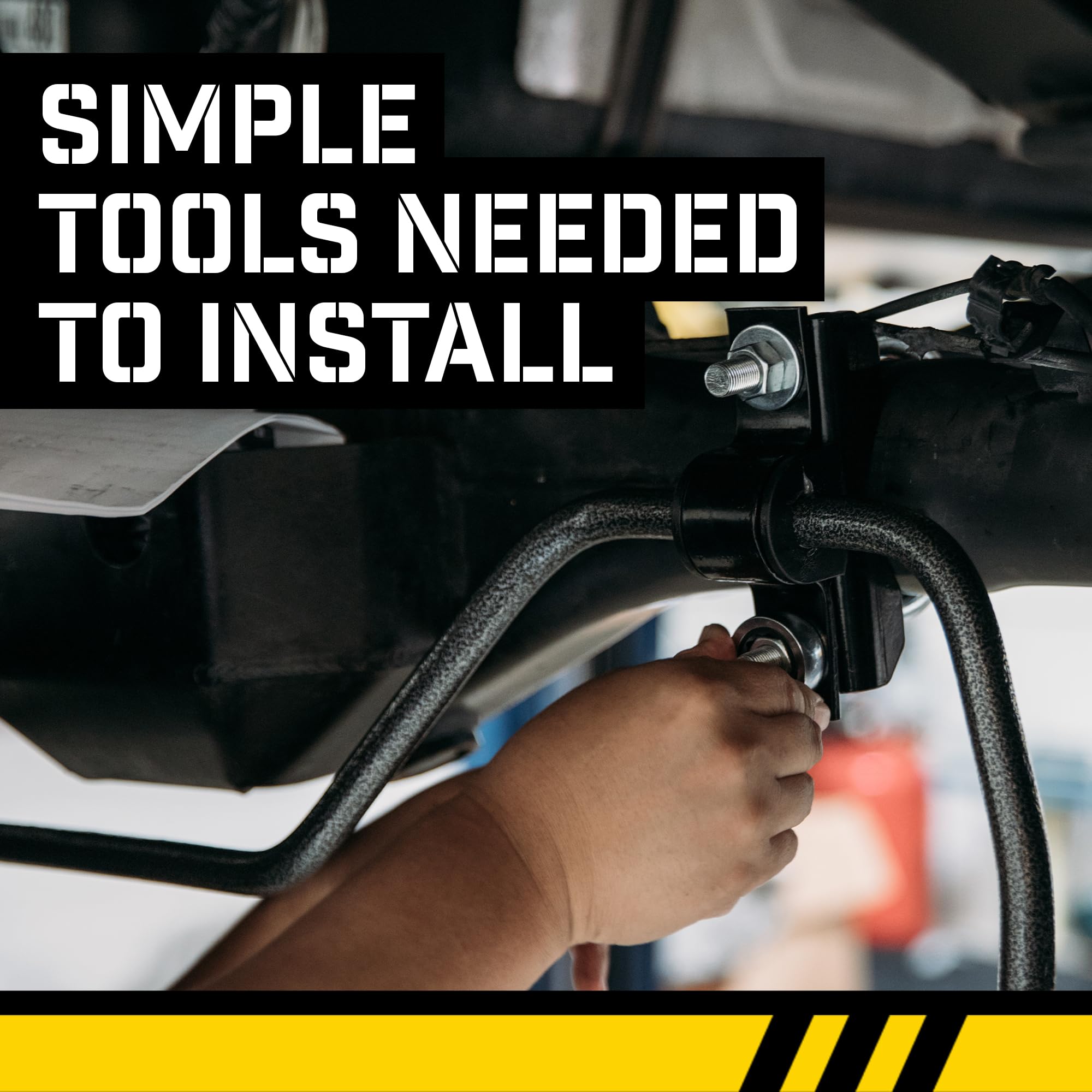 Hellwig 7180 Solid, Heat Treated Chromoly, 1-1/2" Rear Sway Bar