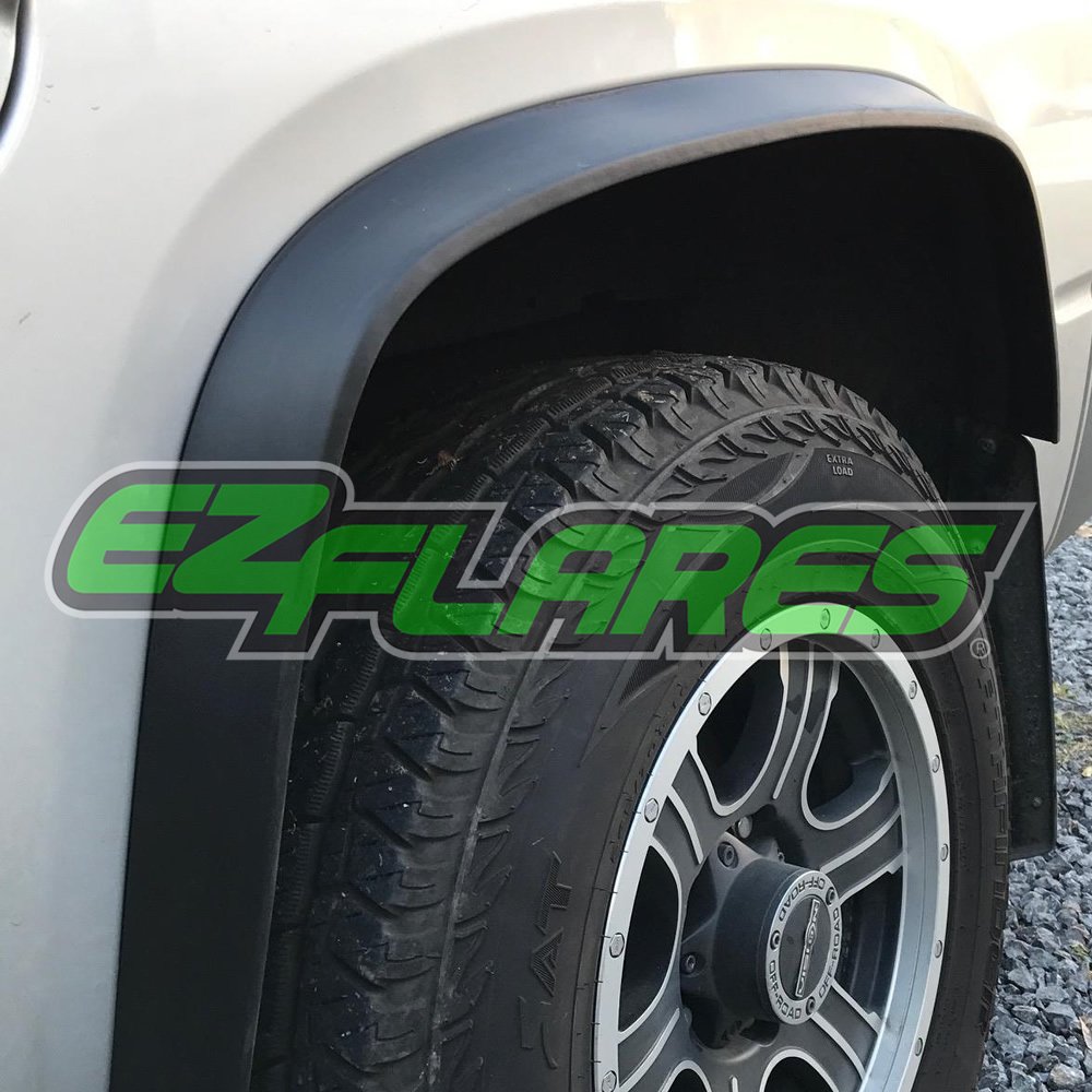 EZ Flares XL - Fender Flares PRO – Original EZ Lip Offroad Universal Flexible Foam Rubber 2-Inch Fender Extension