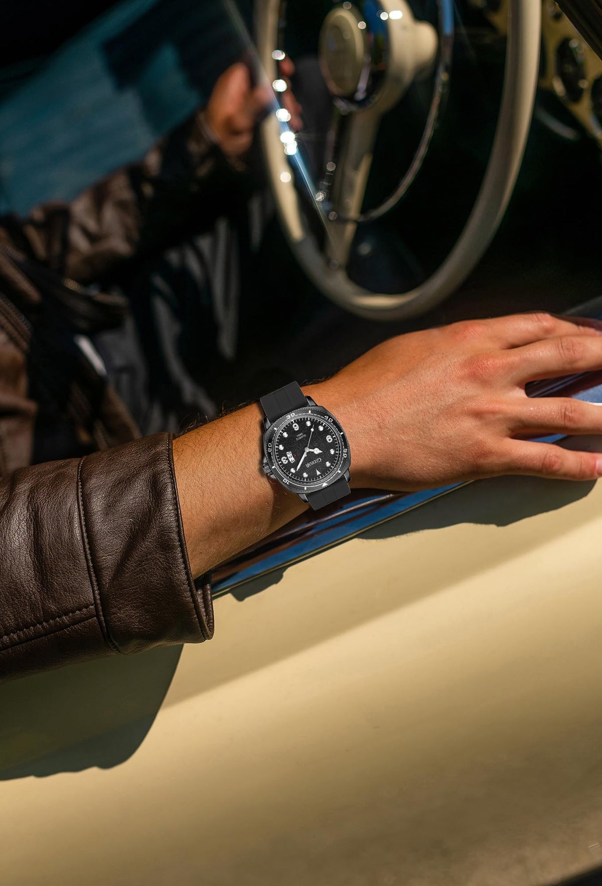 AIYISHI Luxury Men's Waterproof Wristwatch with Date Calendar Classic Analog Quartz Dress Watch for Men relojes para Hombres Trabajo (G693black)