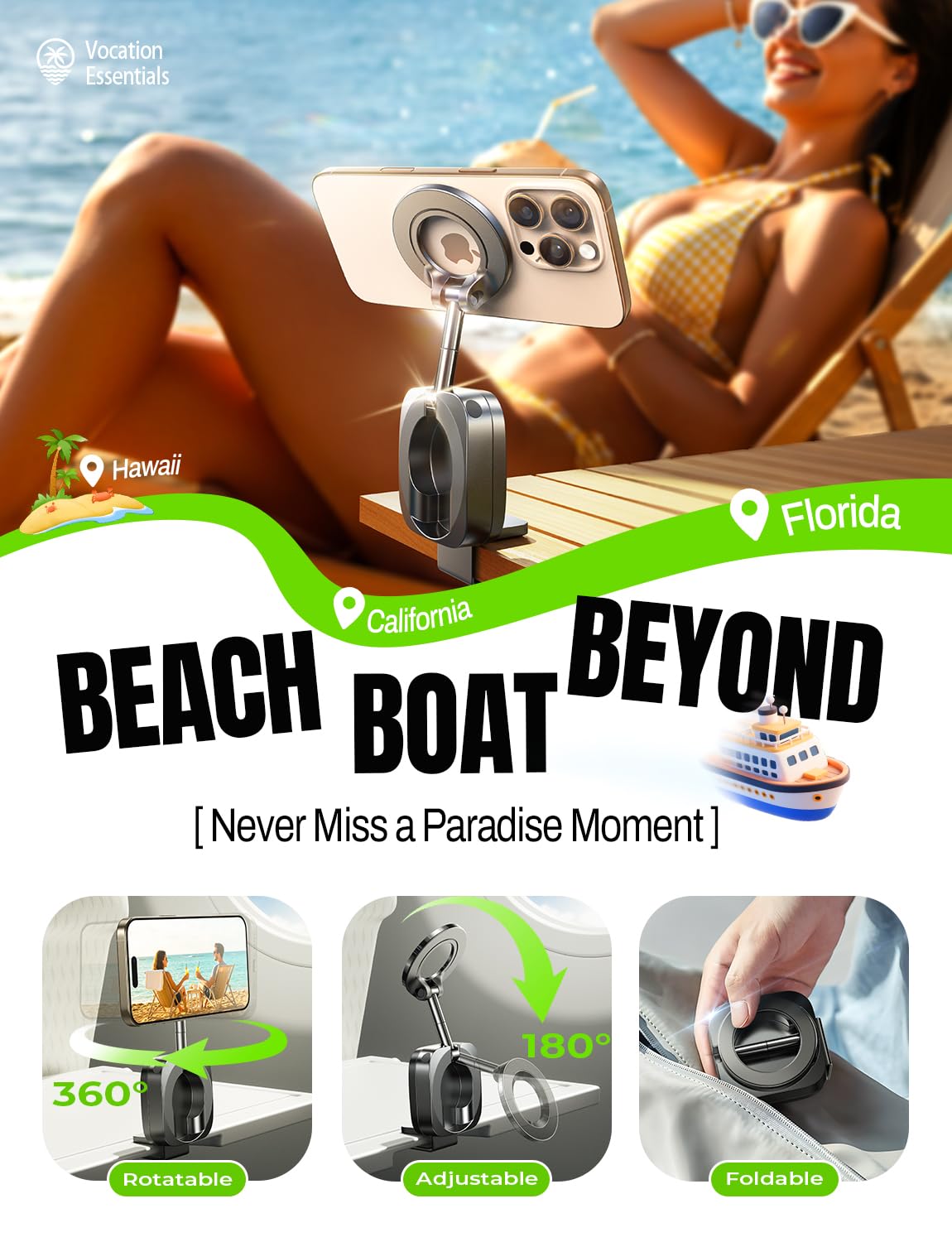 LISEN Travel Gifts for Tech Lovers Women Airplane Gadgets Travel Essentials Phone Holder MagSafe Accessories Christmas for Gifts Dad Mom Long Flight Europe Vacation Essentials Cruise Essentials