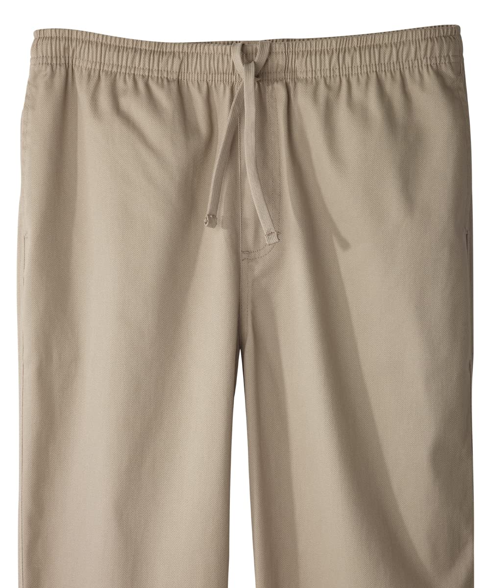 Men’s Elastic Waist Adaptive Rugger Pant - Khaki MED