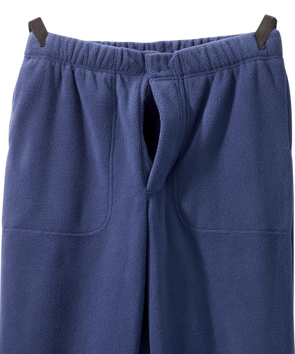 Silvert's Adaptive Clothing & Footwear Men's Fleece Magnetic Fly Pull-on Pants - Navy LGE