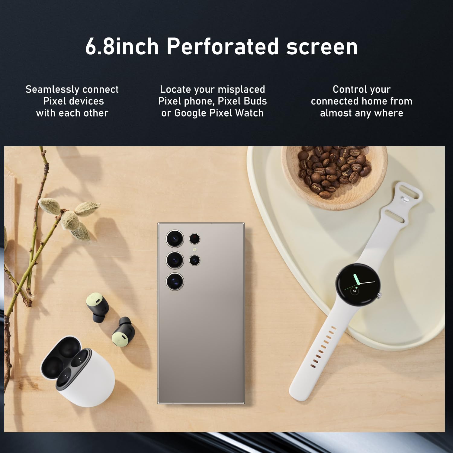 QPWOEIB C24 Ultra 5G Unlocked Cell Phone, 6+256GB Smartphone, Android 13.0, 48+108MP Zoom Camera, Build in Pen,Long Battery Life 6800mAh, Dual SIM, 6.8â HD Screen,Face ID/Fingerprint Lock/GPS (Gray)