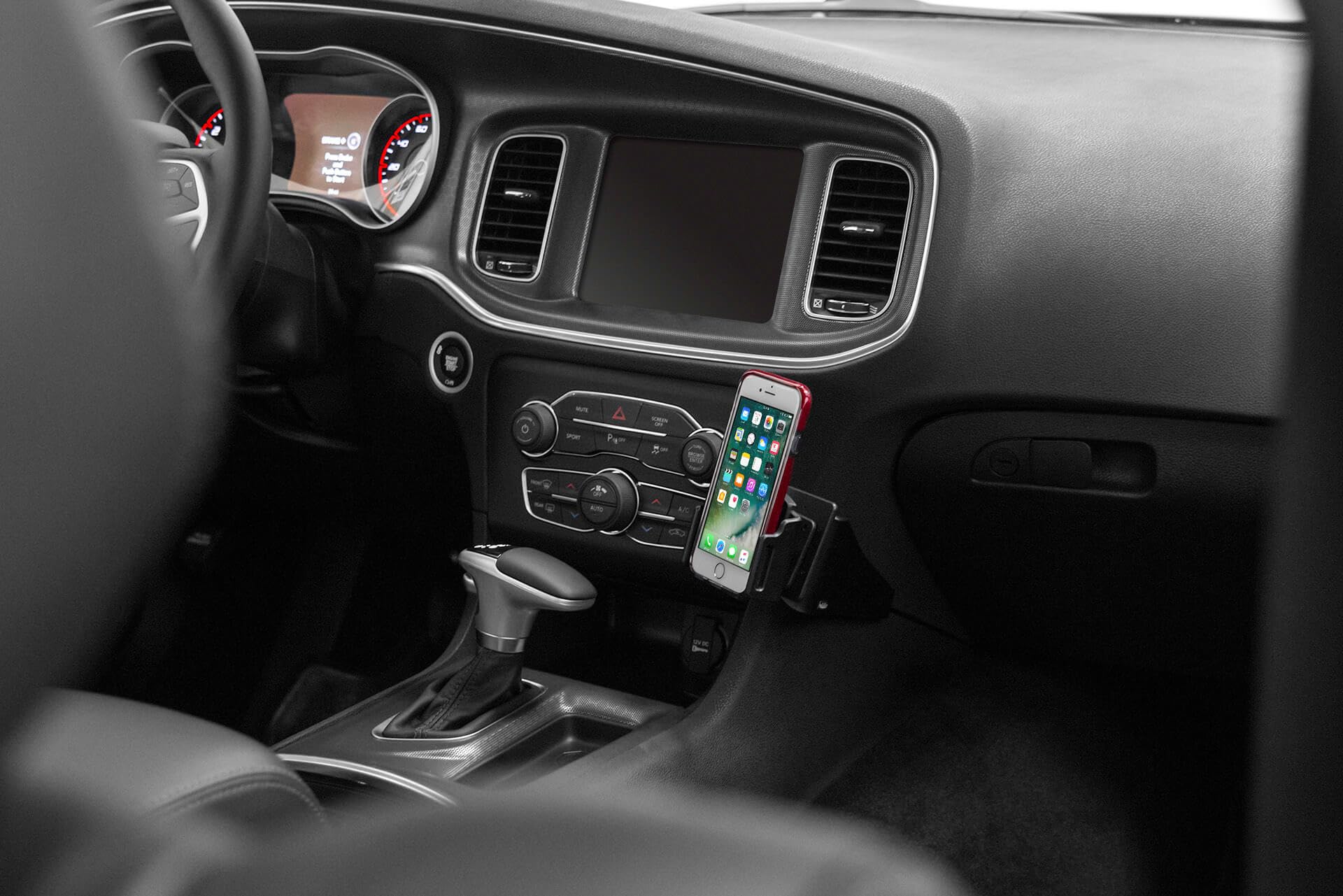 Scosche ProClip Angled Dash Mount Compatible with 2011 to 2023 Dodge Charger with StuckUp Universal Phone Mount Bundle