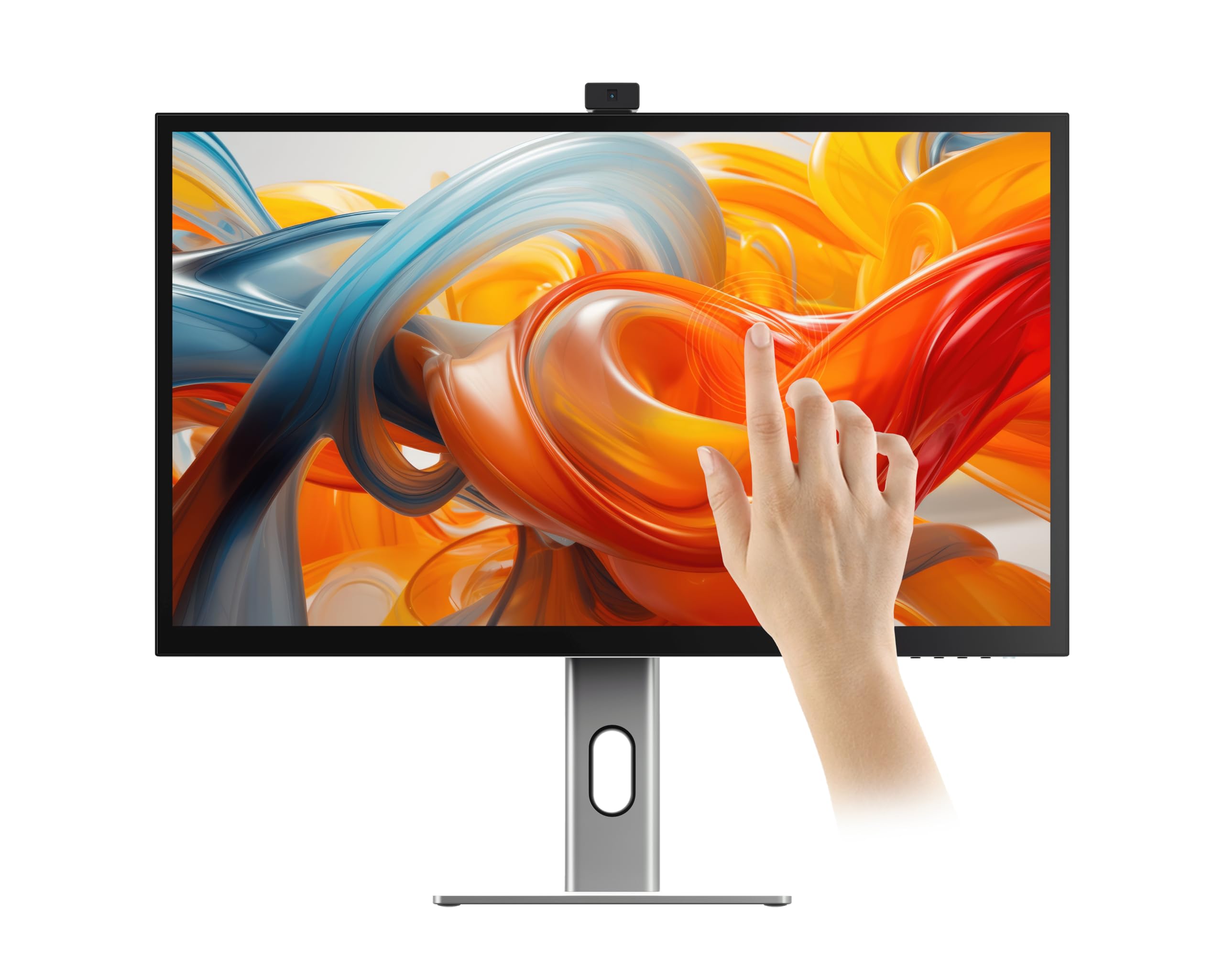 ALOGIC Clarity Pro Touch 27” 4K Touchscreen Monitor w/ 8MP Retractable 4K Webcam, 100% sRGB, 97% DCI-P3, 99% Adobe RGB, 65W PD,8-in-1 Hub, HDR 400, Adjustable Stand, IPS Panel, Thin Bezel