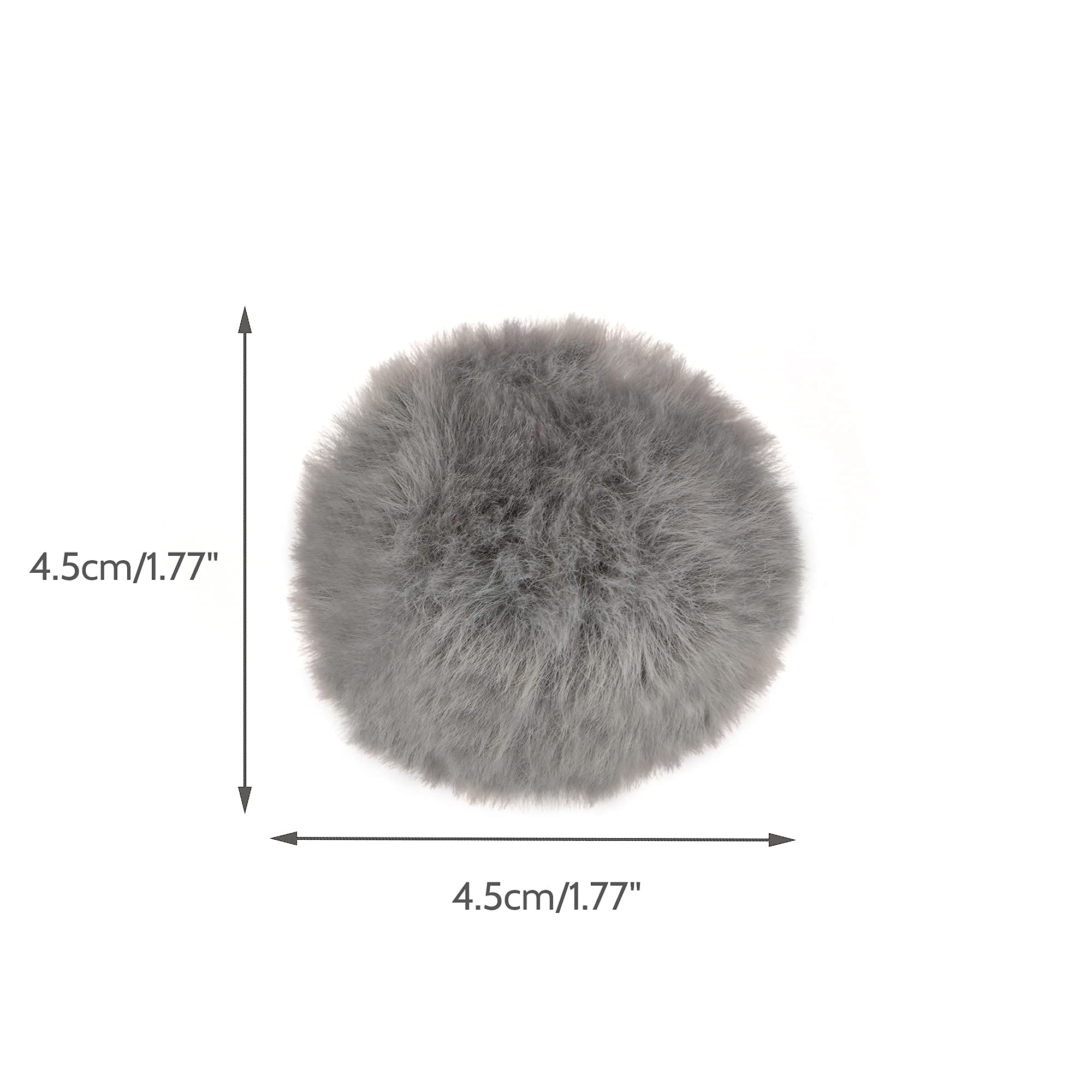 CHIWAVA 24PCS 1.8" Catnip Furry Cat Toys Ball Soft Pom Pom Balls Kitten Chasing Quiet Play Assorted Color