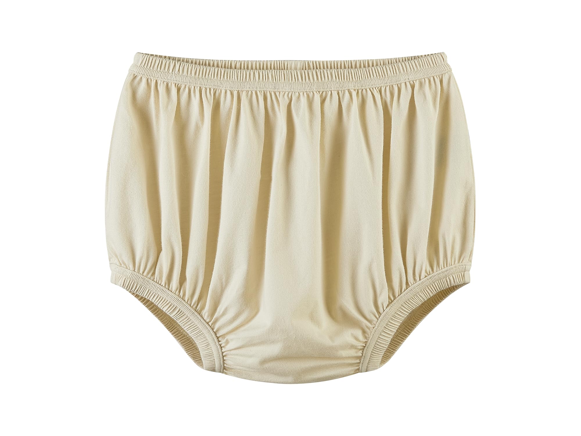 Adult Diaper Cover for Incontinence Noiseless Leak-Protection Underwear Plastic Pants Over Diapers Waterproof Rubber Pants (Beige, S)