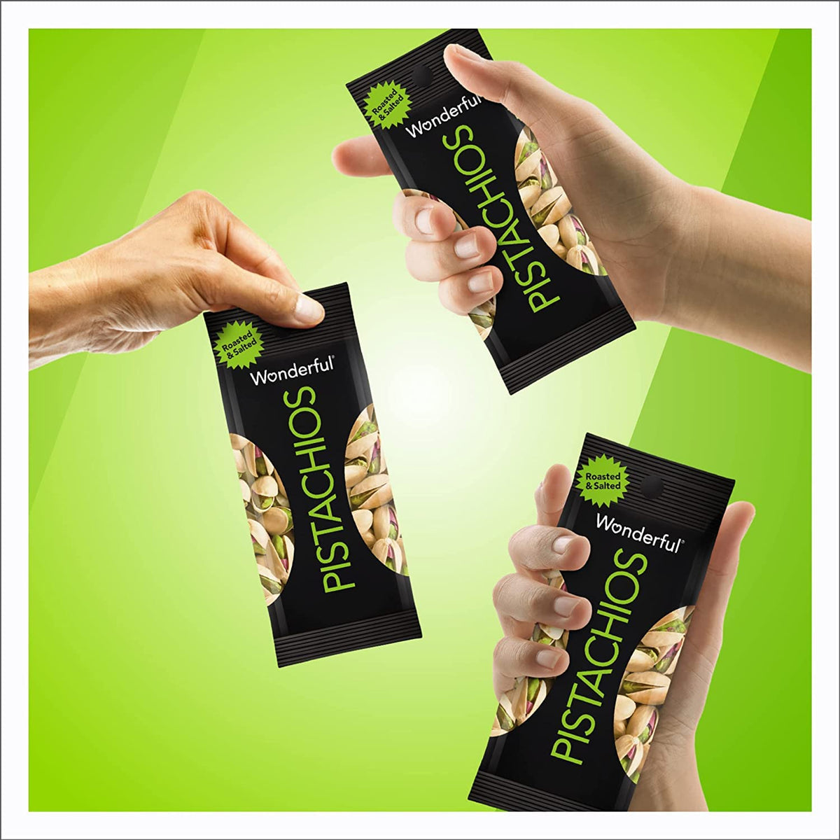 Wonderful Pistachios In Shell, Roasted & Salted Nuts, 1.5 Ounce Bag (Pack of 9), Protein Snacks, On-the-Go, Individually Wrapped Healthy Snacks for Adults