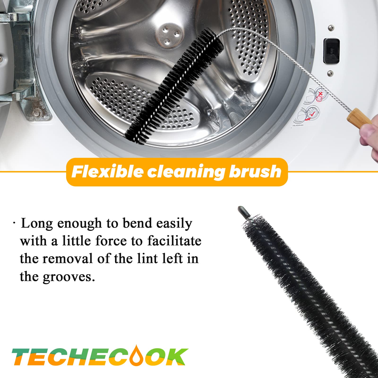 WE03X23881 Dryer Lint Screen Filter Replacement for GE Hotpoint GTD42EASJ2WW GTD33EASK0WW GTX22EASK0WW dryer lint filter - Stainless Steel we03x23881 ge dryer lint screen replacement by Techecook