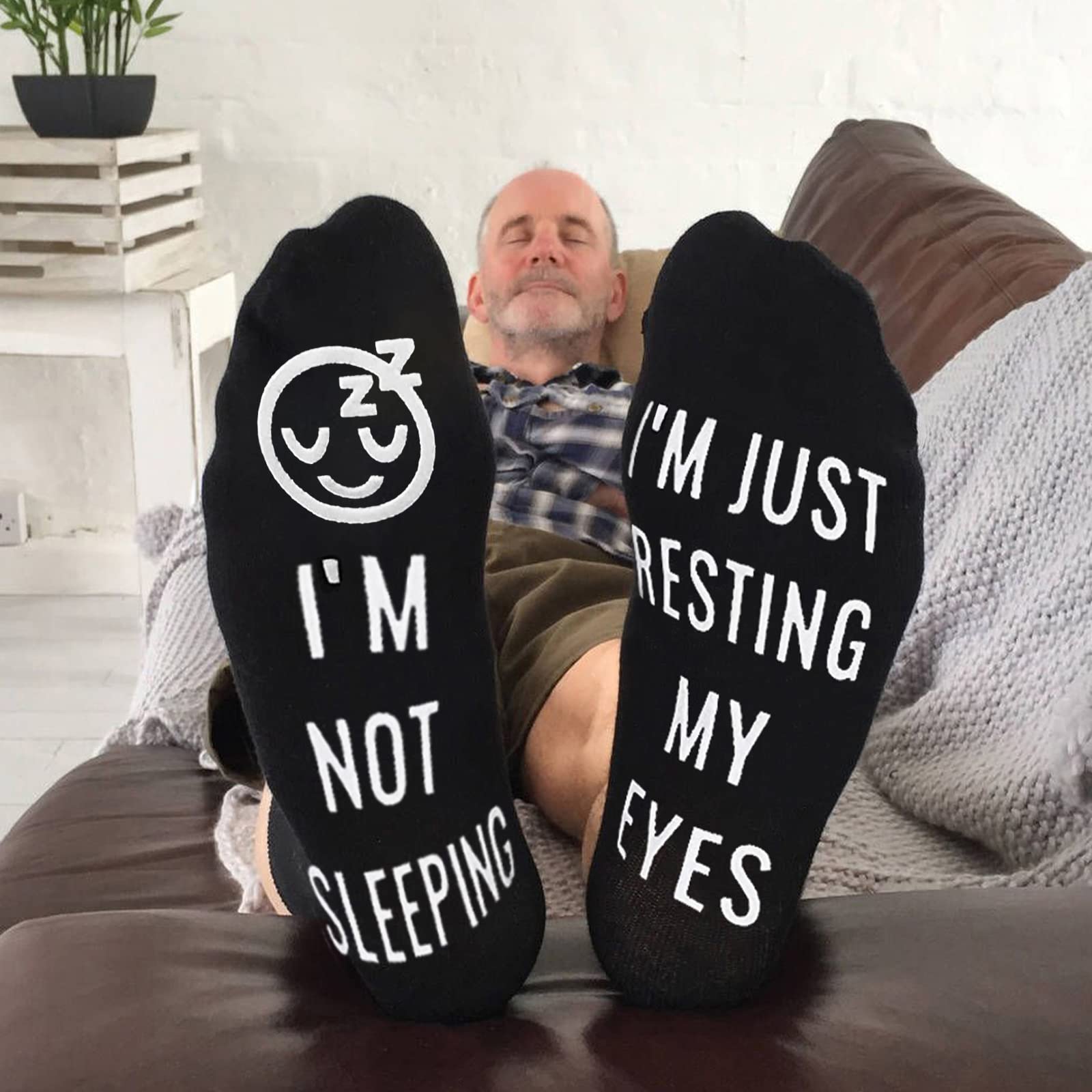Zicozy Birthday Gifts for Men Stocking Stuffers Christmas Gifts for Men Him Dad Husband Grandpa Mens Funny Socks