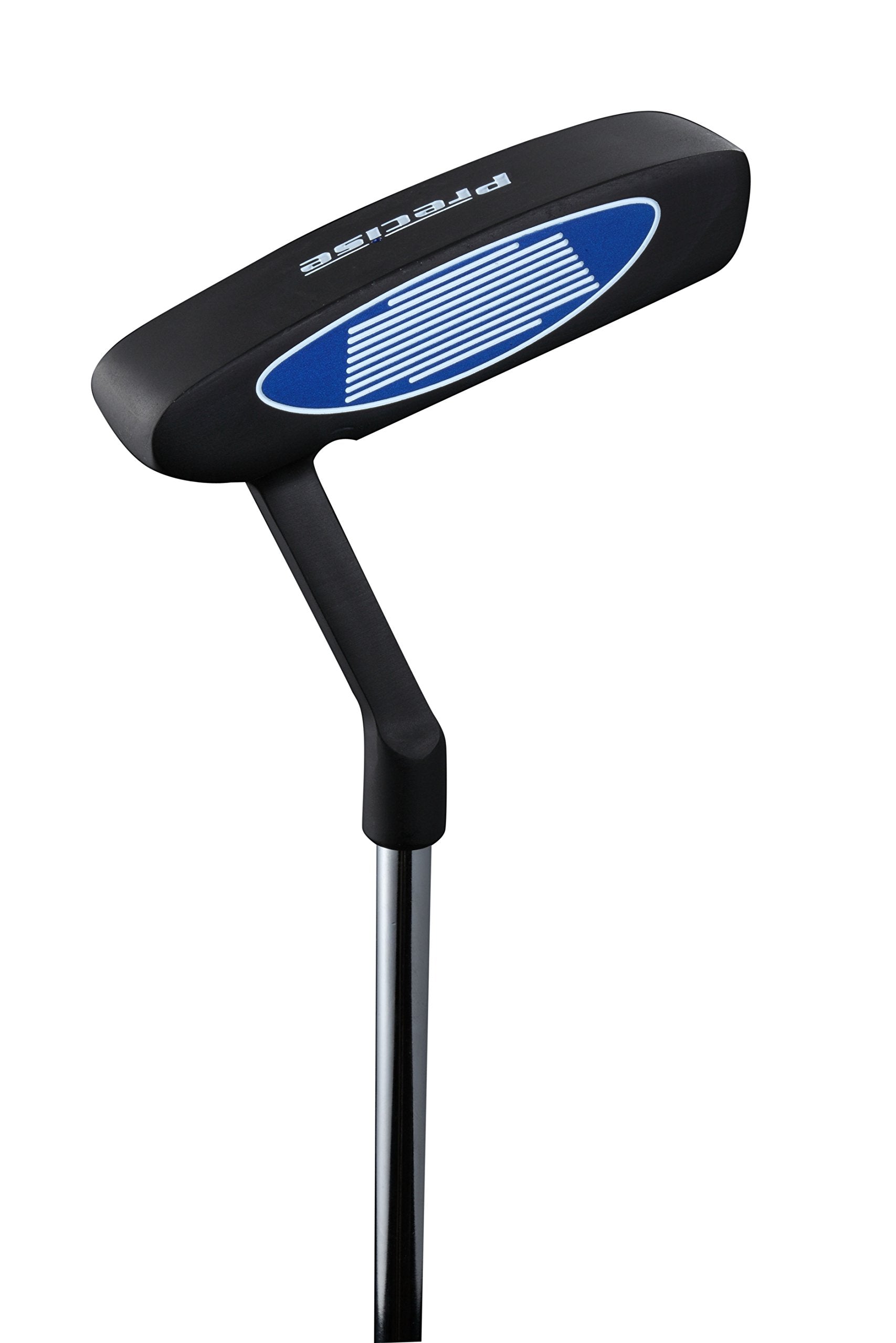 Precise S7 Tall Men’s (6'1" to 6'4") Right Handed Complete Golf Club Set Include 460cc Driver, 3 Wood, 5 Wood, 24* Hybrid, 5-9 PW Irons, Sand Wedge, Putter, Deluxe Stand Bag & 4 Headcovers, Black/Blue