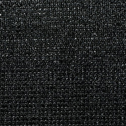 Shatex 90% Shade Fabric Sun Shade Cloth Taped Edge with Grommets Sun-block Mesh Shade for Pergola Cover Canopy 8’ x 12’, Black