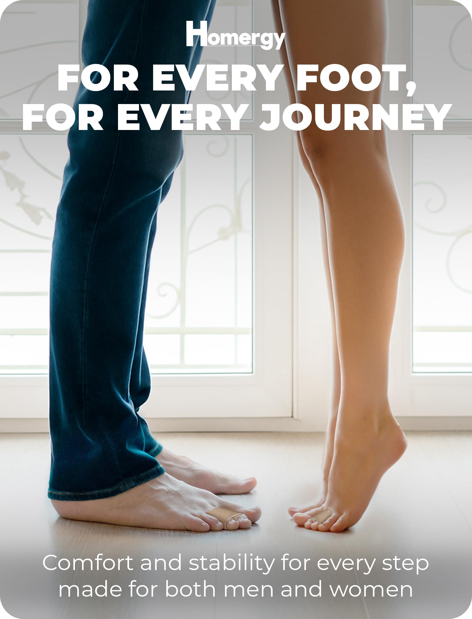 Homergy Hammer Toe corrector for Women and Men, 4 Pack, (Next Generation), Reusable Fabric Buddy Wraps for Broken Toes, Hammertoe Corrector