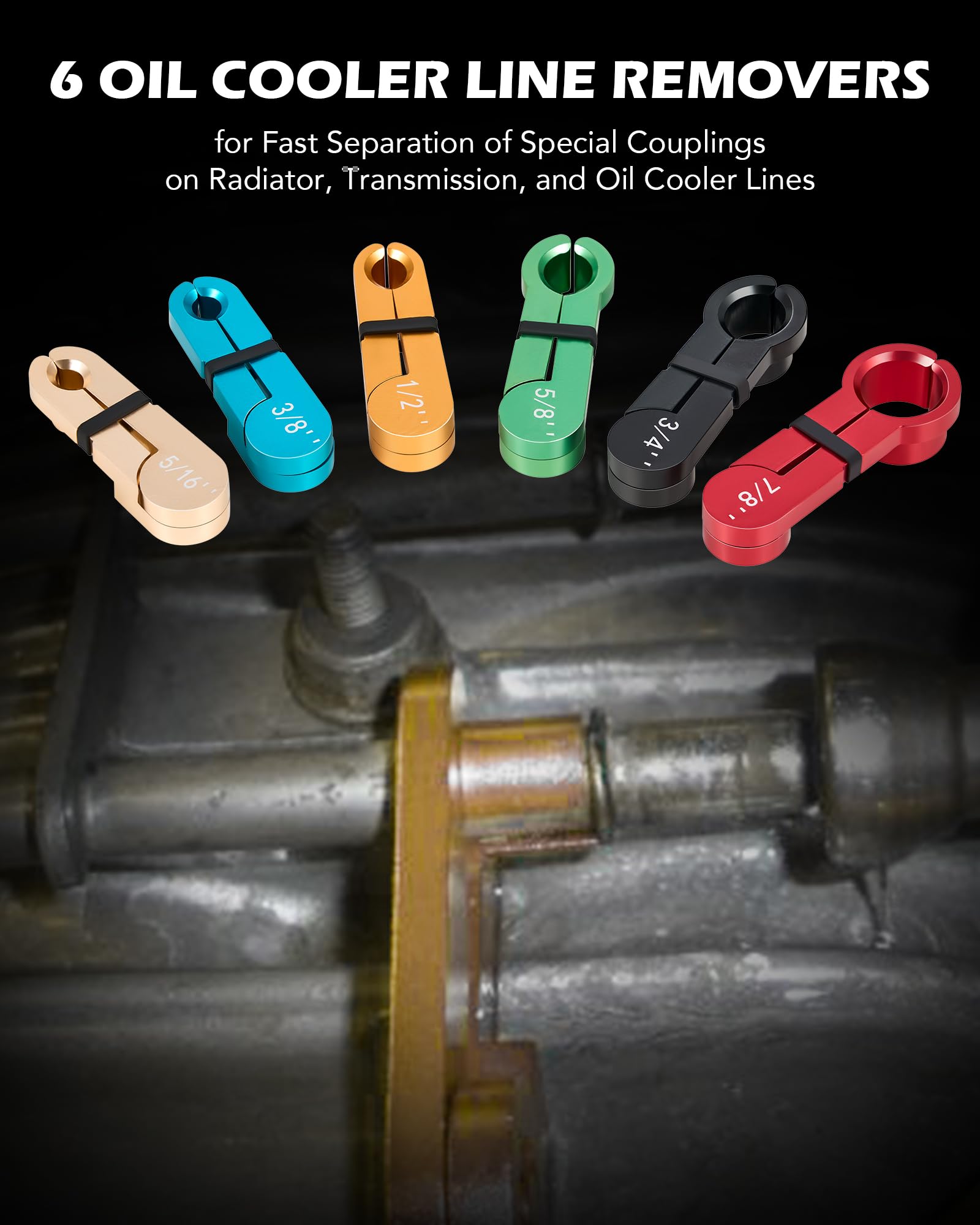 Orion Motor Tech 26pc Master Quick Disconnect Tool Kit, Fuel Line Disconnect Tool Set with Fuel and AC Disconnect Pliers, Fuel Line Removal Tool Set for AC Fuel & Transmission Systems, Blue