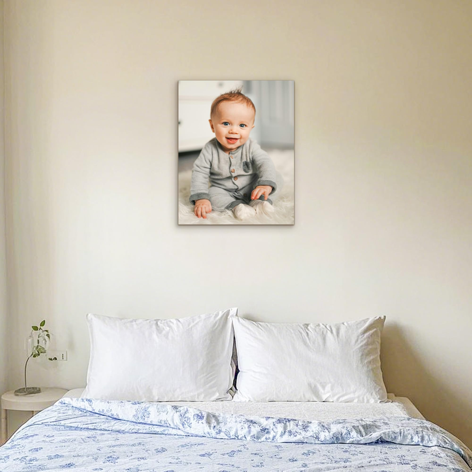 GagetElec Custom Canvas Prints with Your Photos - Personalized Wall Art Unique Gift for Christmas,Graduation Housewarming (8" X 10")