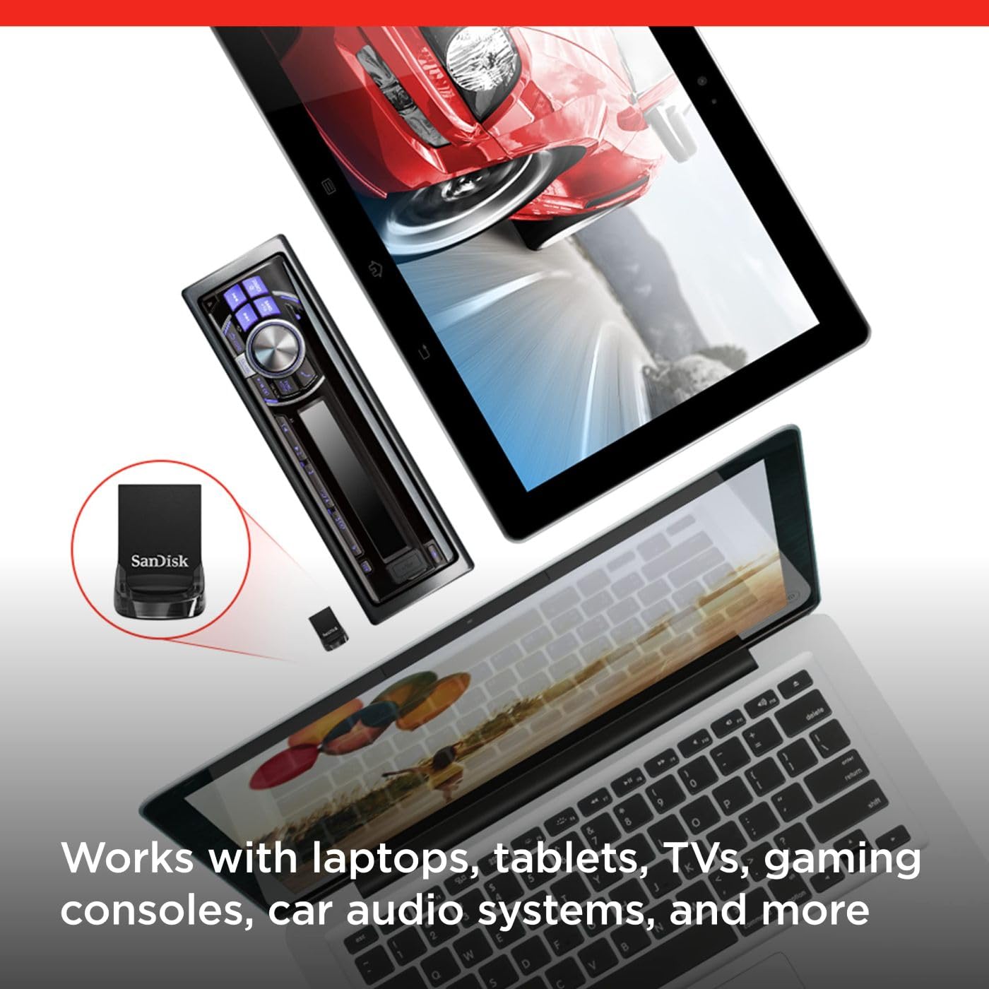 SANDISK 512GB Ultra Fit USB 3.2 Gen 1 Flash Drive - Up to 400MB/s, Plug-and-Stay Design - SDCZ430-512G-GAM46