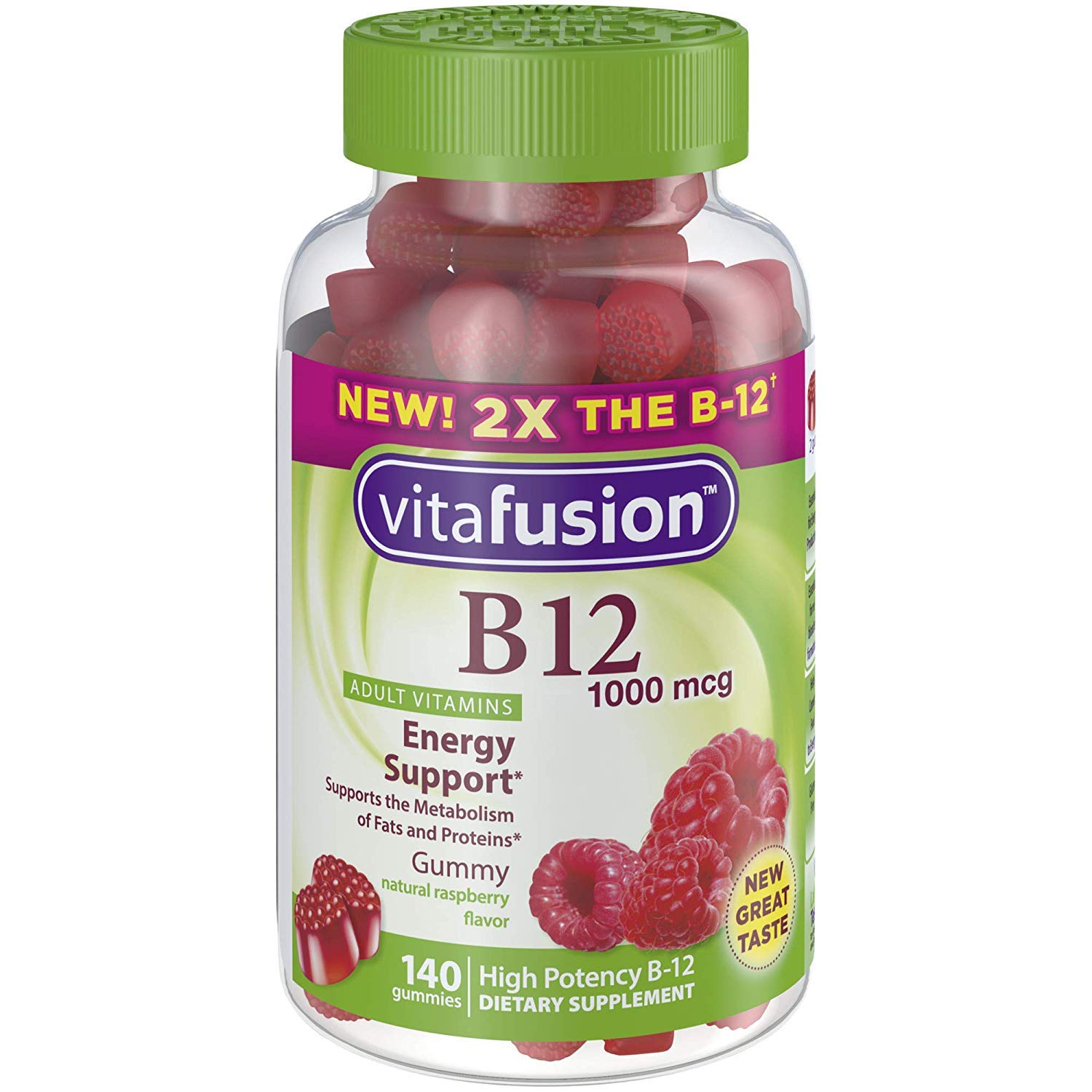 Vitafusion B-12 1000mcg Gummy 140 Count (Pack of 2)