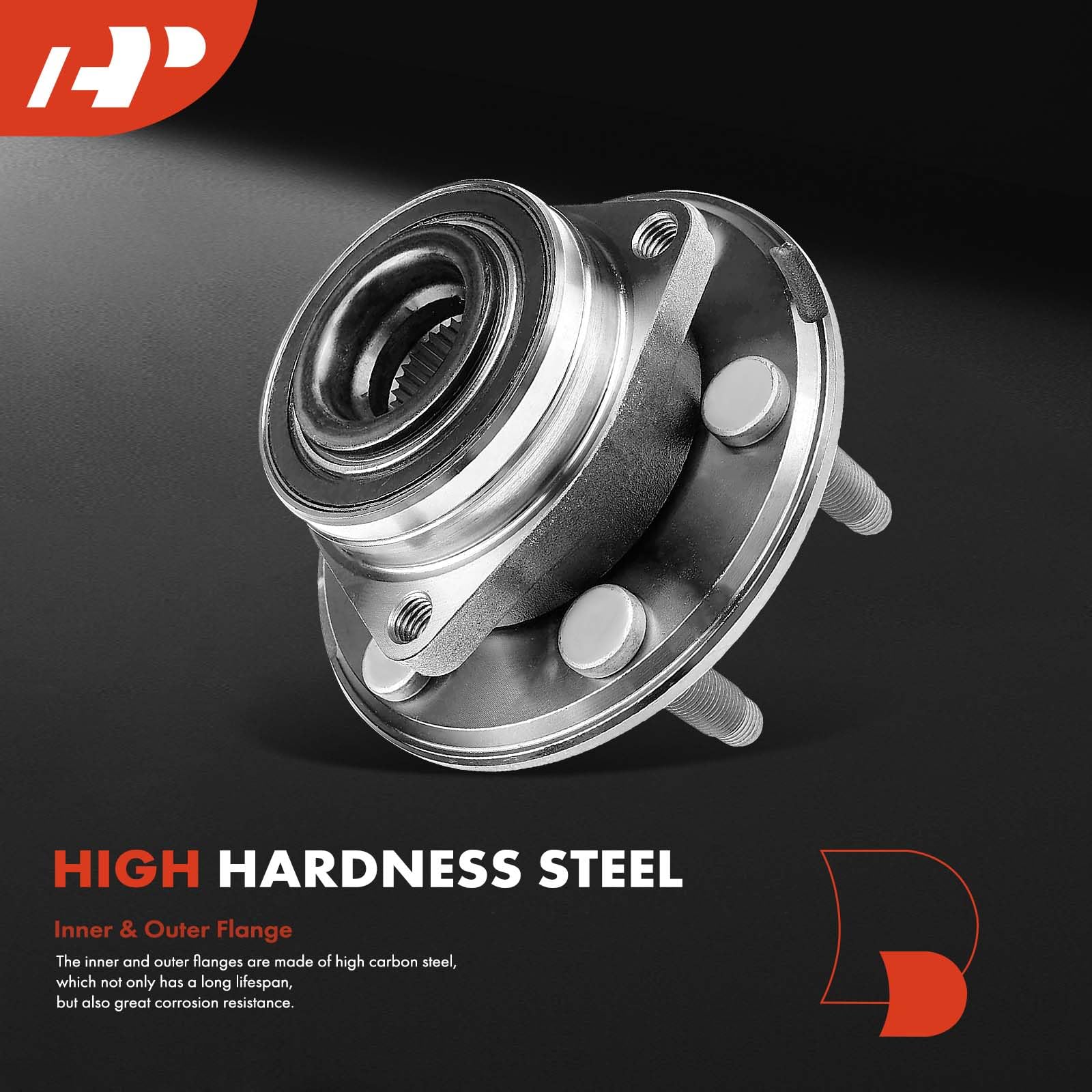 A-Premium 2 x Front or Rear Wheel Bearing and Hub Assembly with 6-Lug Compatible with Cadillac SRX 2010-2016, Saab 9-4X 2011