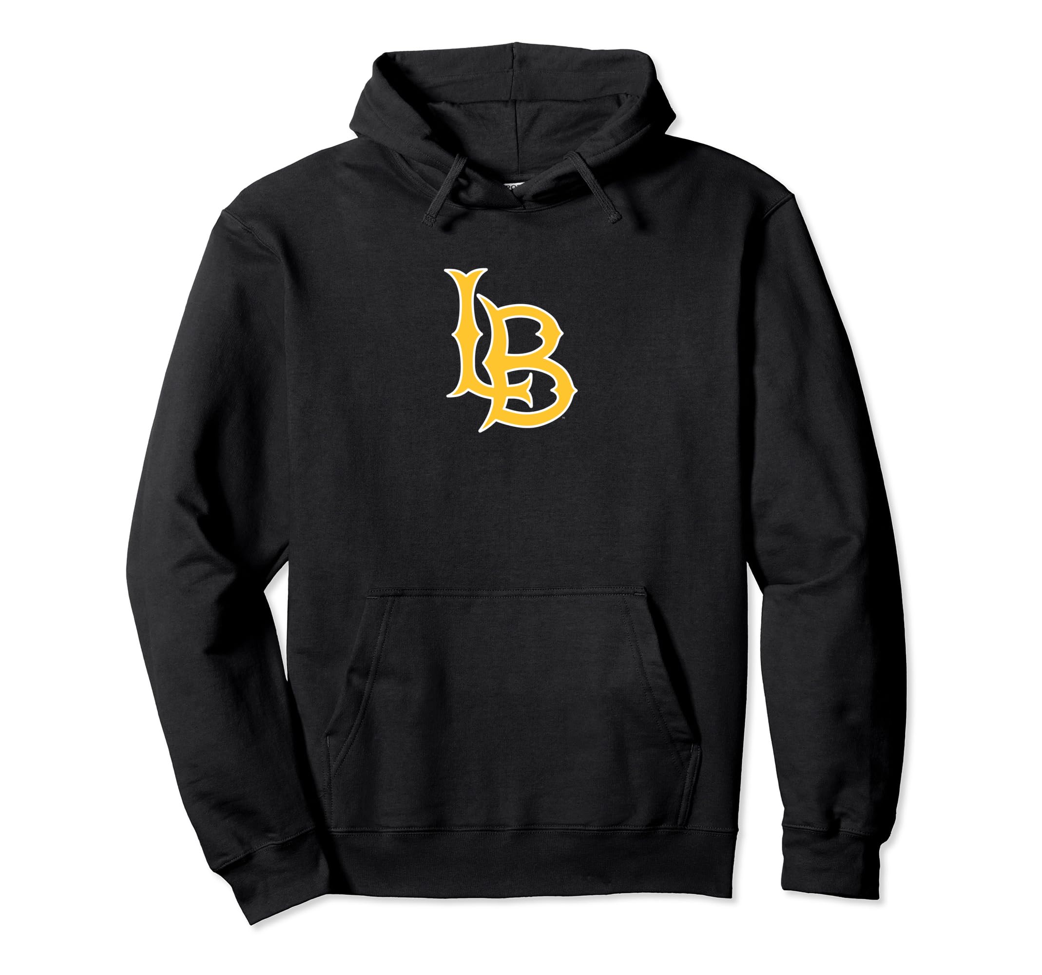 Long Beach State 49ers Icon Logo Officially Licensed Black Pullover Hoodie