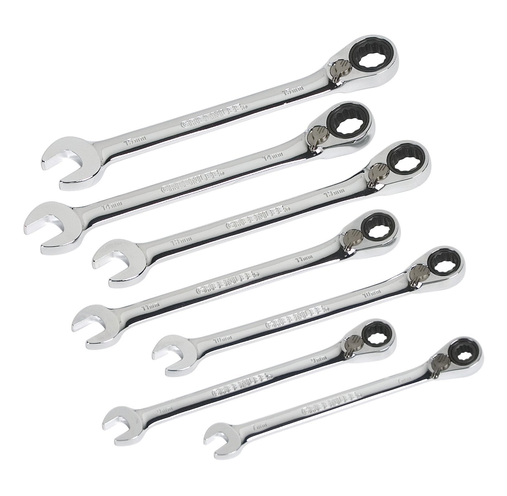 Greenlee - Wrench Set,Ratchet 7 Pc-Metr, Professional Hand Tools (0354-02)