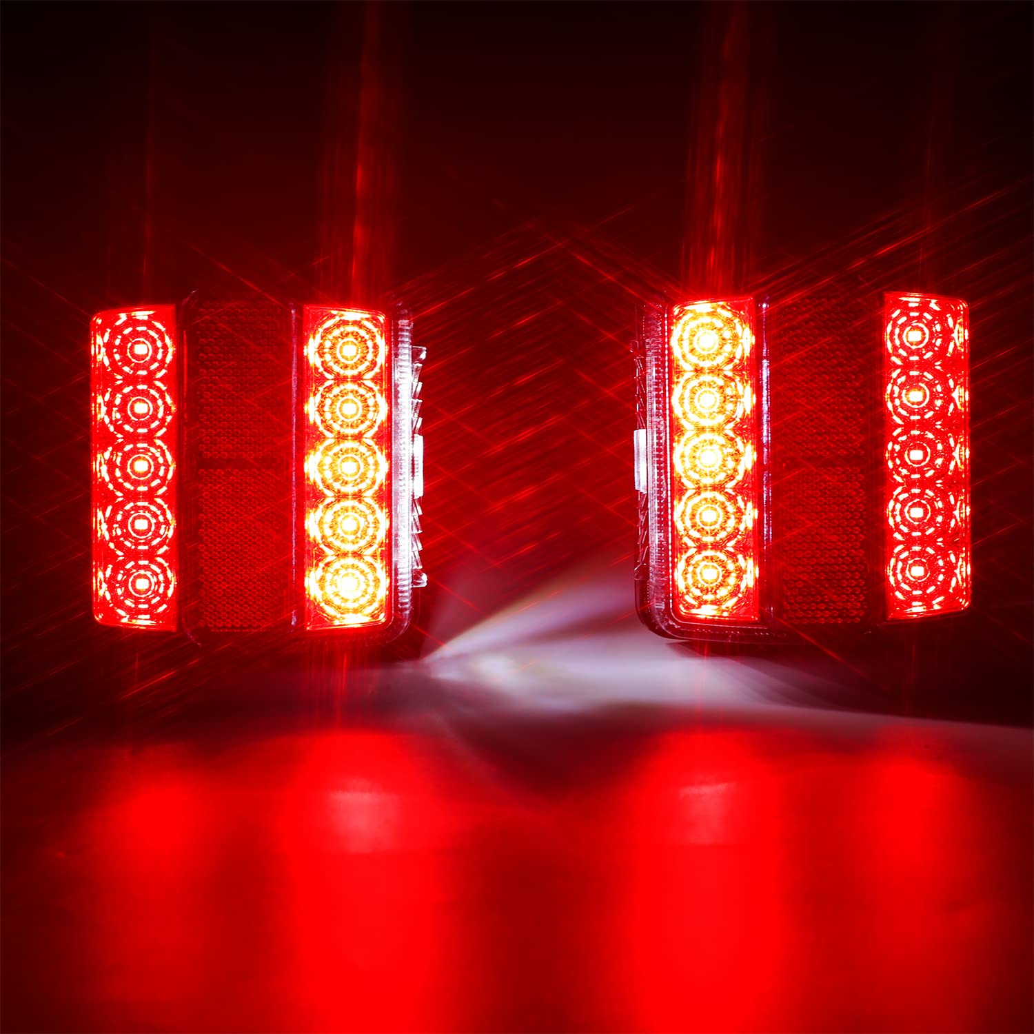 LINKITOM Magnetic LED Trailer Towing Light Kit, 24ft Cable with 7 pin plug, IP68 Waterproof, DOT Approved