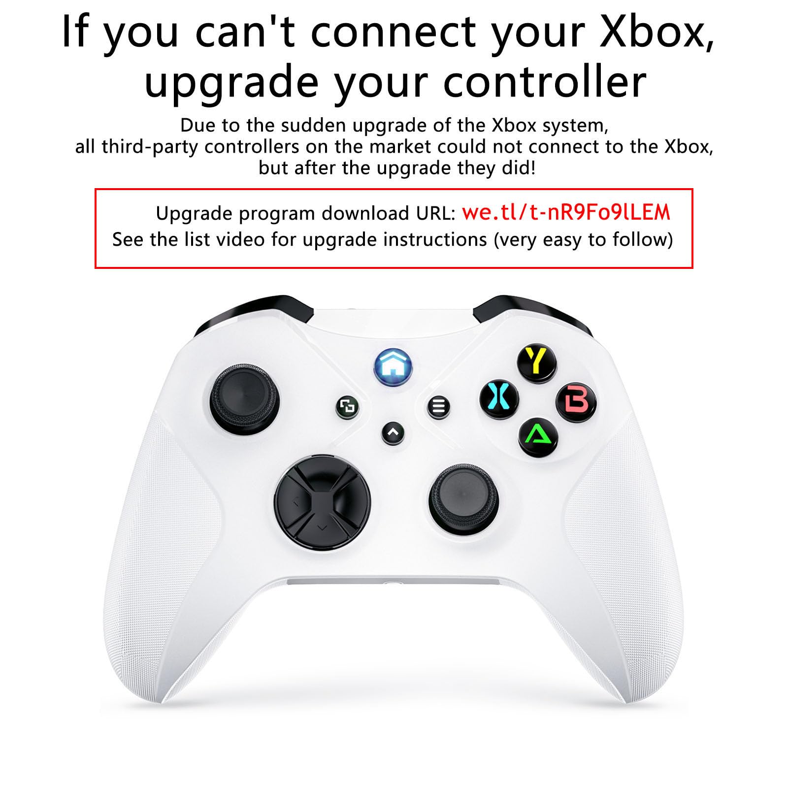 Dinosoo Wireless Controller for Android Windows PC Steam Games, Dual Vibration TURBO Macro Function Hall Trigger 3.5mm Headphone Jack - White (Can't Connect to X for Now)