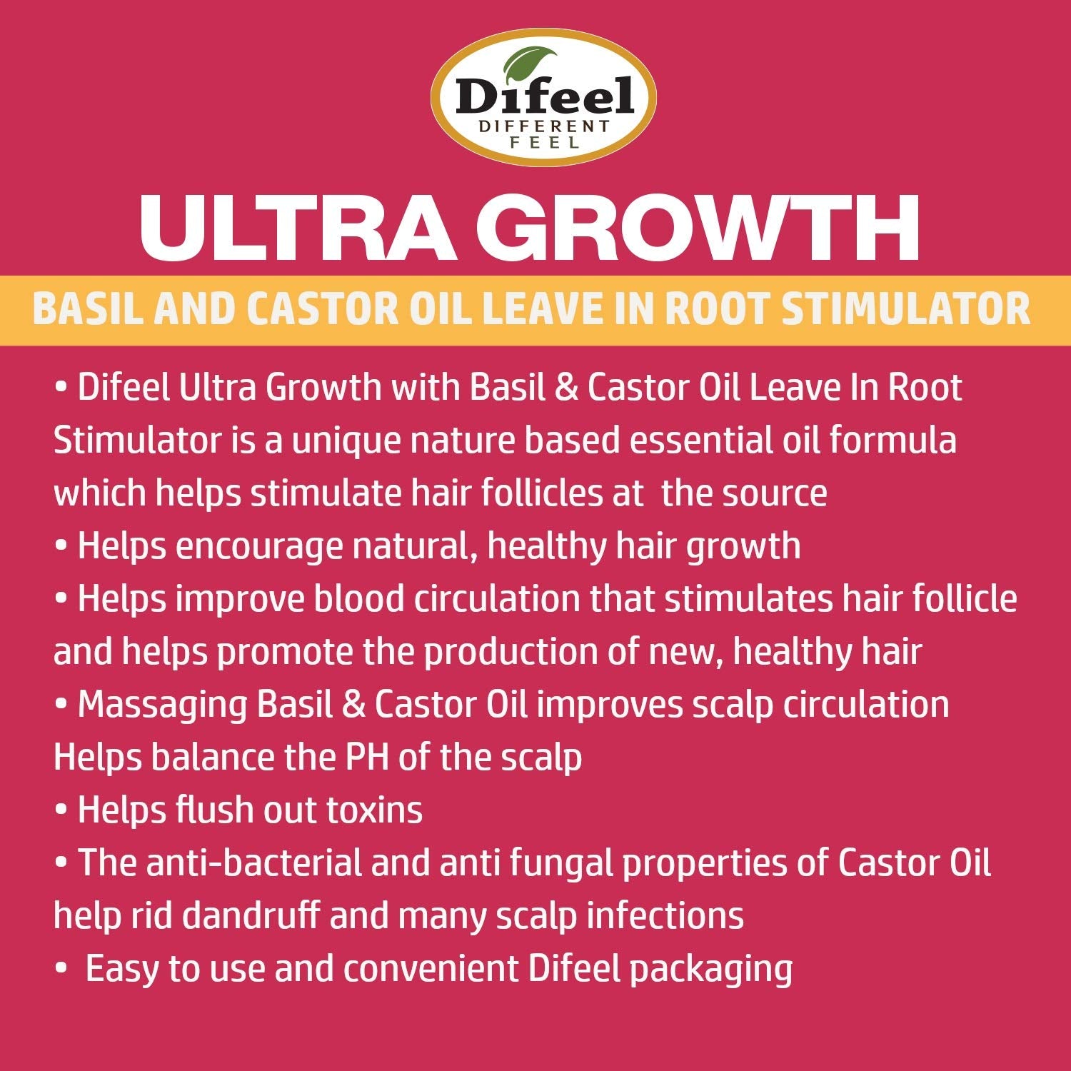 Difeel Ultra Growth Leave-in Root Stimulator 2.5 oz.