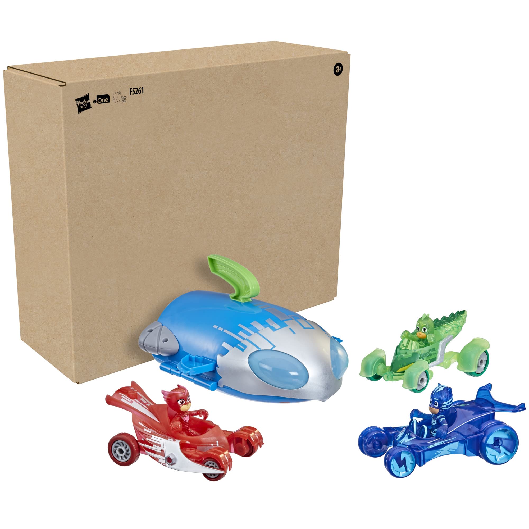 PJ Masks PJ Ultimate Adventure Set Preschool Toy, Rocket HQ Playset with 3 Action Figures and 3 Vehicles, Age 3 and Up (Amazon Exclusive)