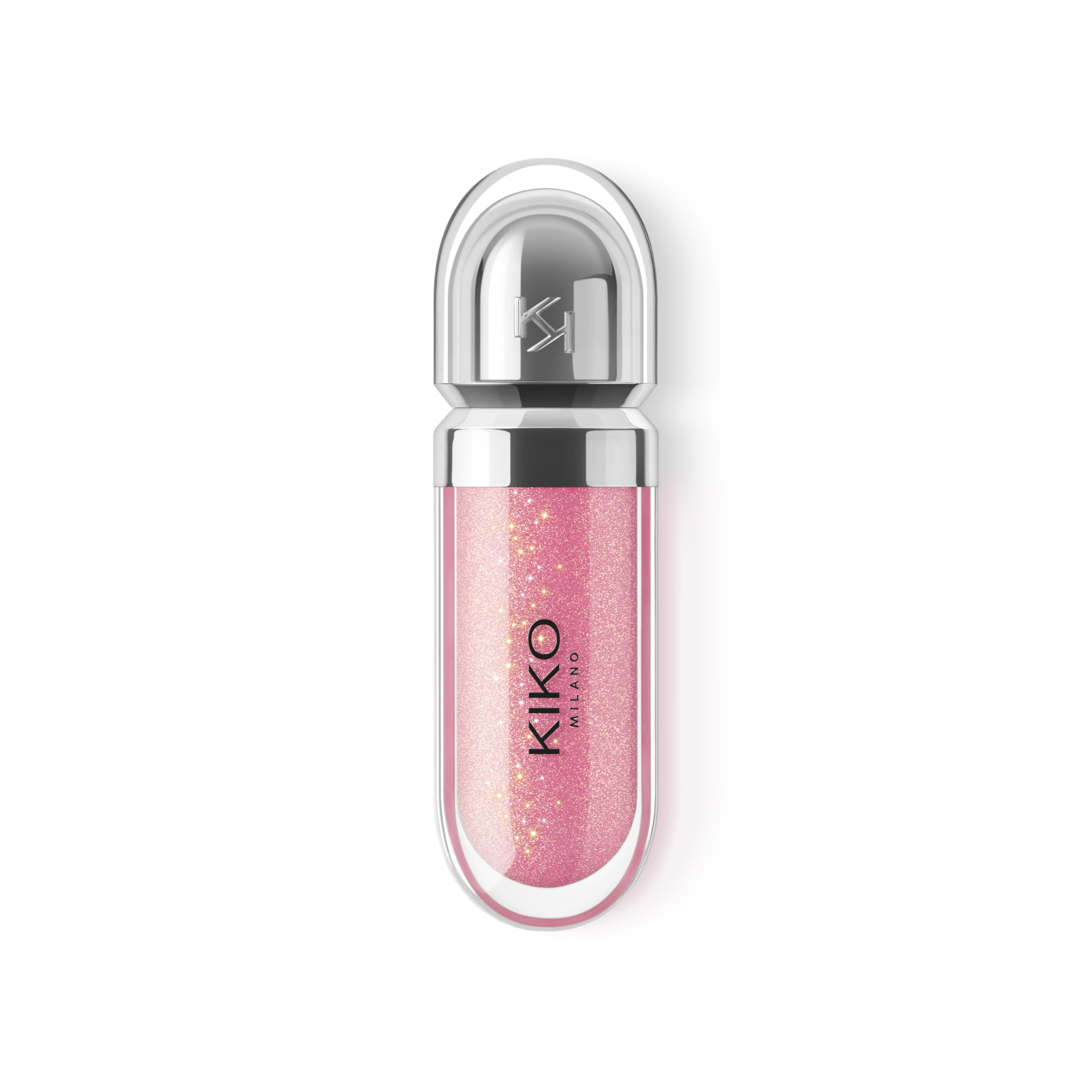 KIKO Milano 3D Hydra Lip Gloss – High Shine, Hydrating, Plumping, Non-Sticky, Moisturizing Lip Makeup – 26 Sparkling Hibiscus Pink – 6.5ml