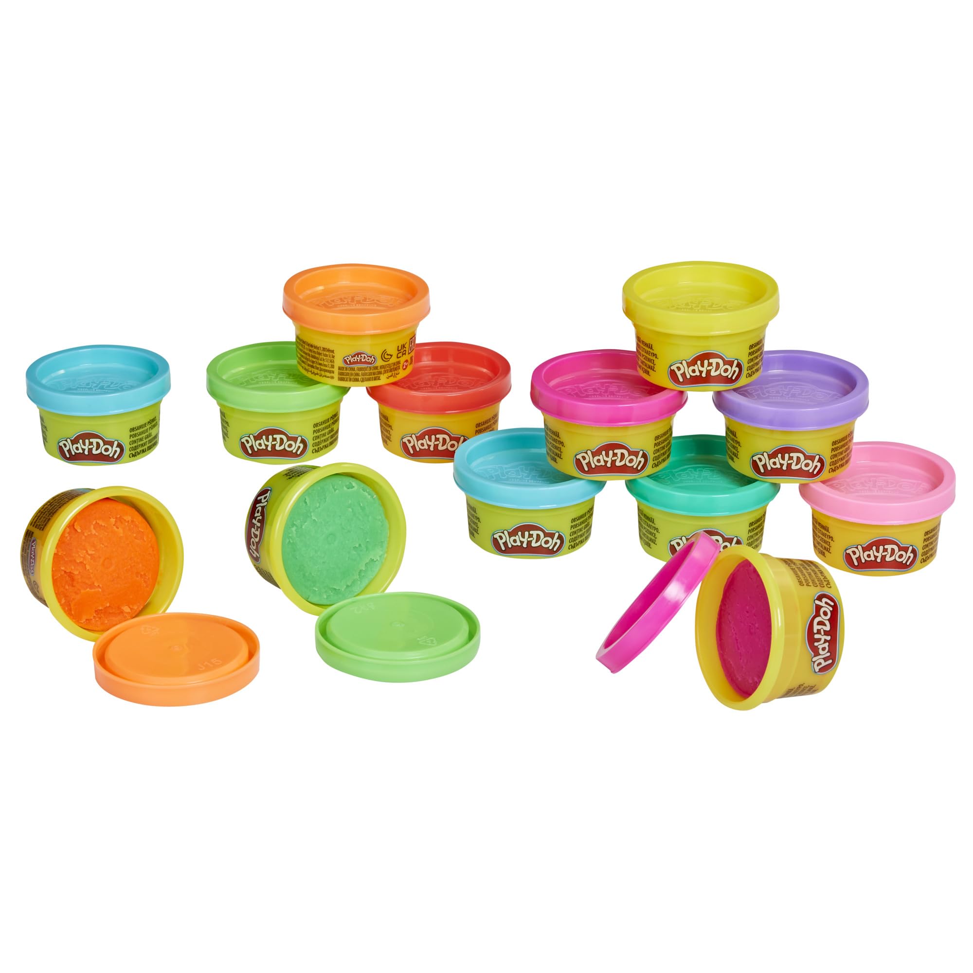 Play-Doh Bulk Handout 42-Pack of 1-Ounce Modeling Compound Cans, Non Candy Halloween Handout Toys & Party Favors, Kids Arts & Crafts, Preschool Toys, Ages 2+ (Amazon Exclusive)