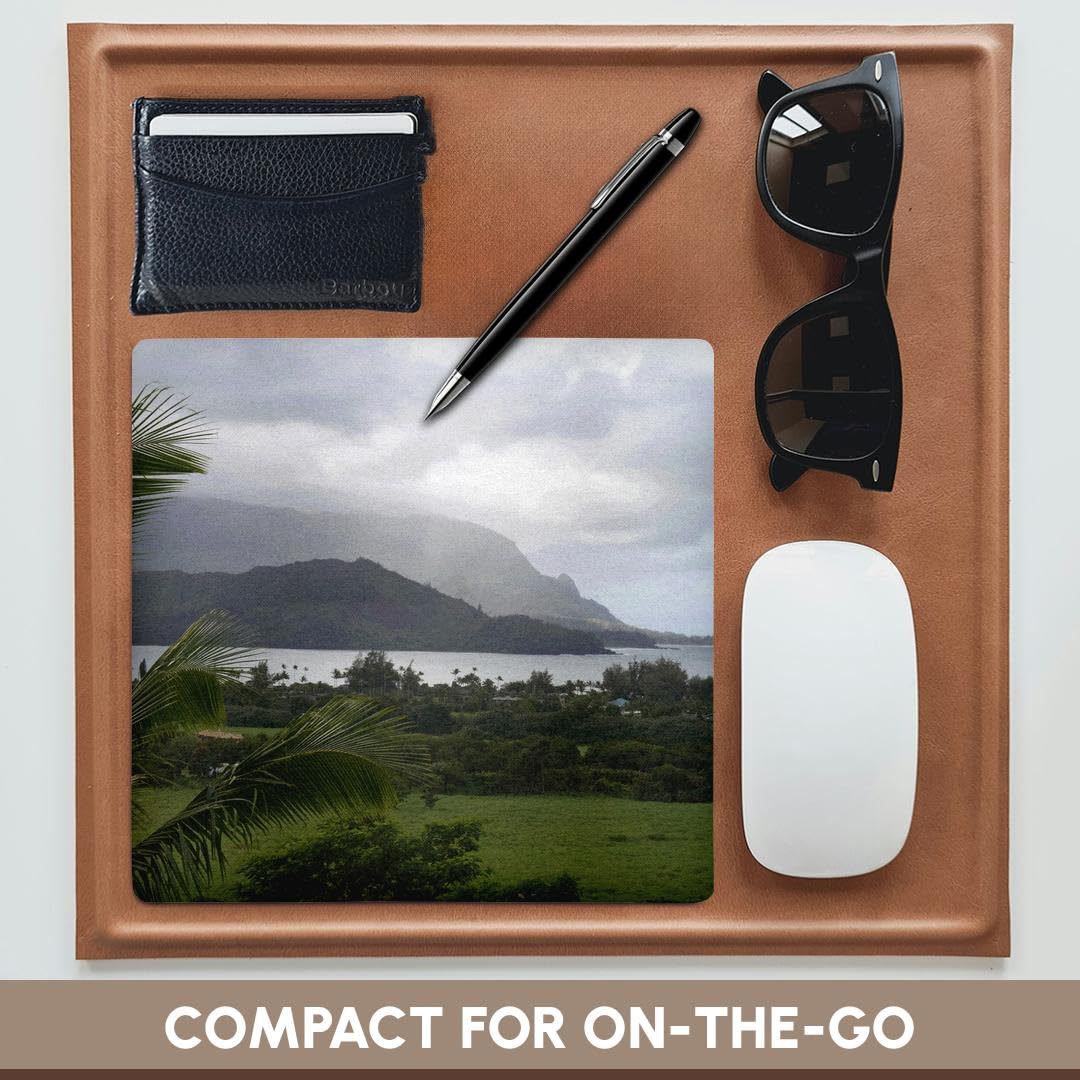 Hanalei Bay, Kauai island, Hawaii, USA - US12 DFR0130 - Mouse Pad, 8 by 8 inches (mp_143906_1)