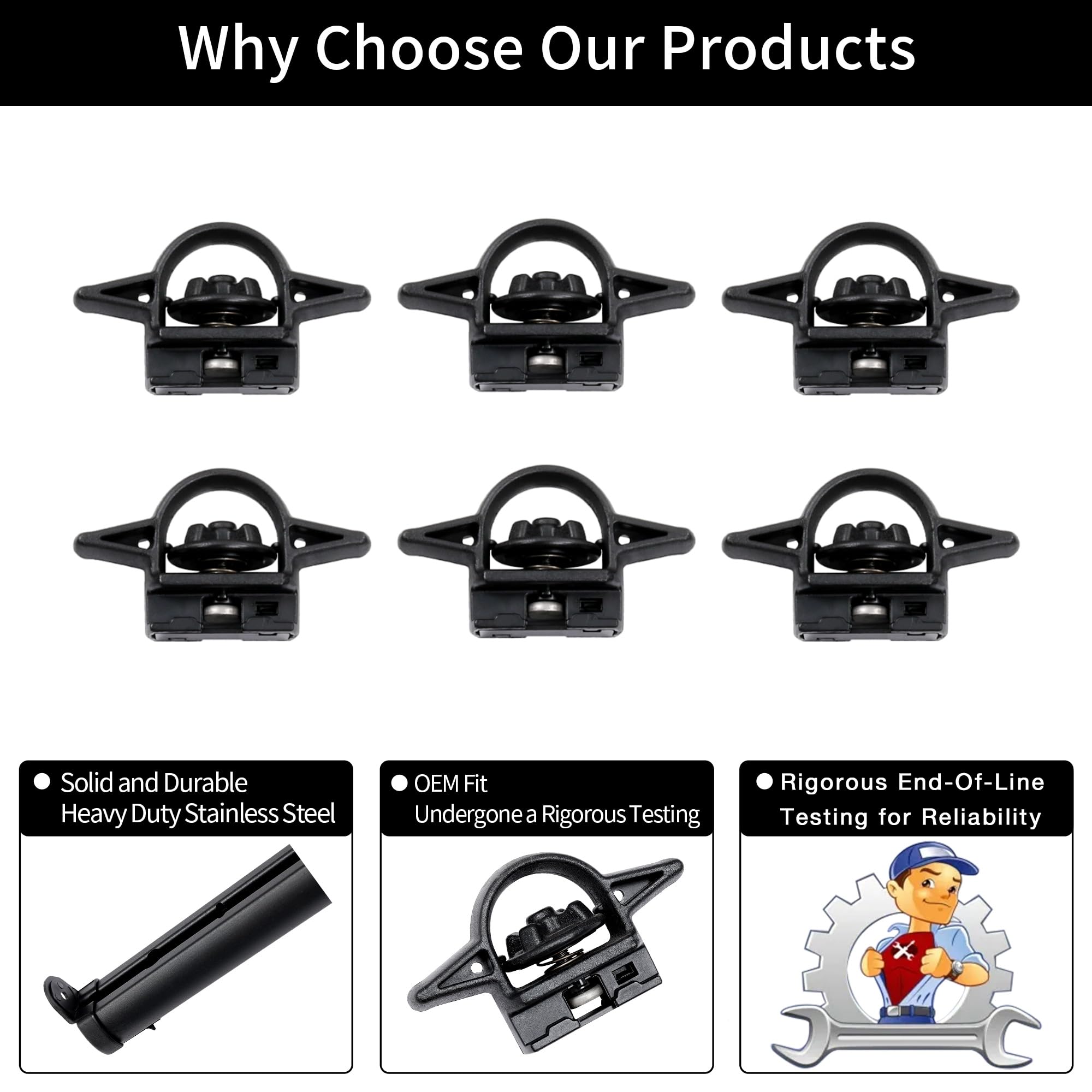 Trail Rail System, Bed Rail System, Compatible with Jeep Gladiator 2020 2021 2022 2023 2024 2025, Bed Tie Down Rails System | Replace# 82215956, Cargo Bed Rail System, Bed Track System