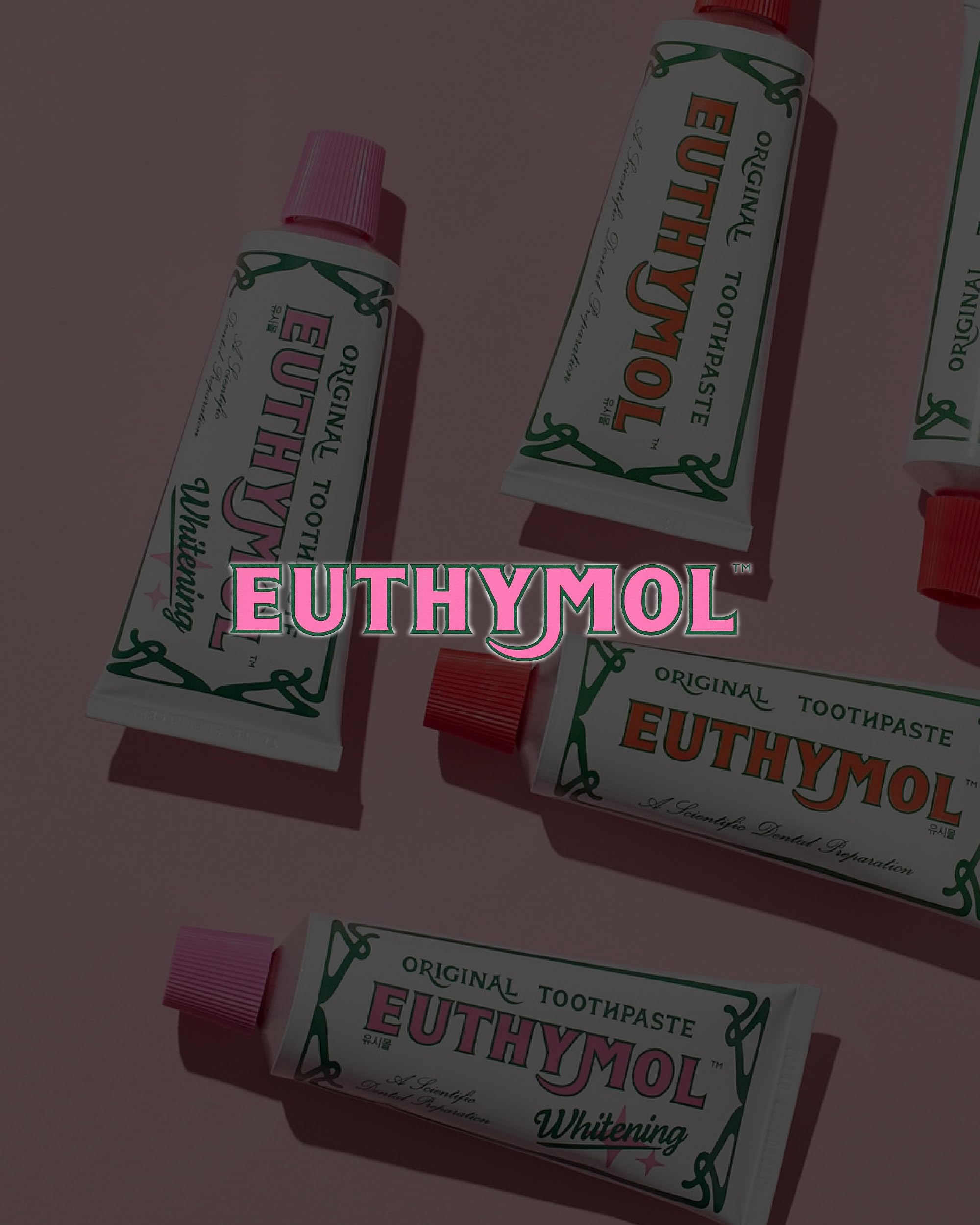 EUTHYMOL Whitening Toothpaste (3.7fl oz*3, Pack of 3) - Stain Removal in 2 Weeks, Long-Lasting Freshness for Sensitive Gum & Teeth. Bad Breath, Cavity Prevention. Recyclable Aluminum Tube