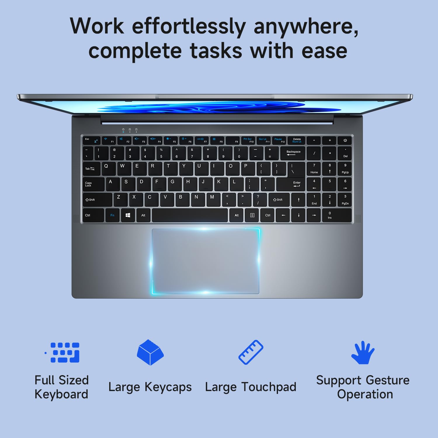 Bmax 15.6" Laptop, 16GB RAM 512GB SSD, Intel N95 Quad-Core Processor(up to 3.4GHz), 15.6" FHD IPS Display, Window 11 Laptop, HDMI, WiFi 5, BT 5.0, USB3.0, Long Battery Life, Light&Thin Gaming Laptop