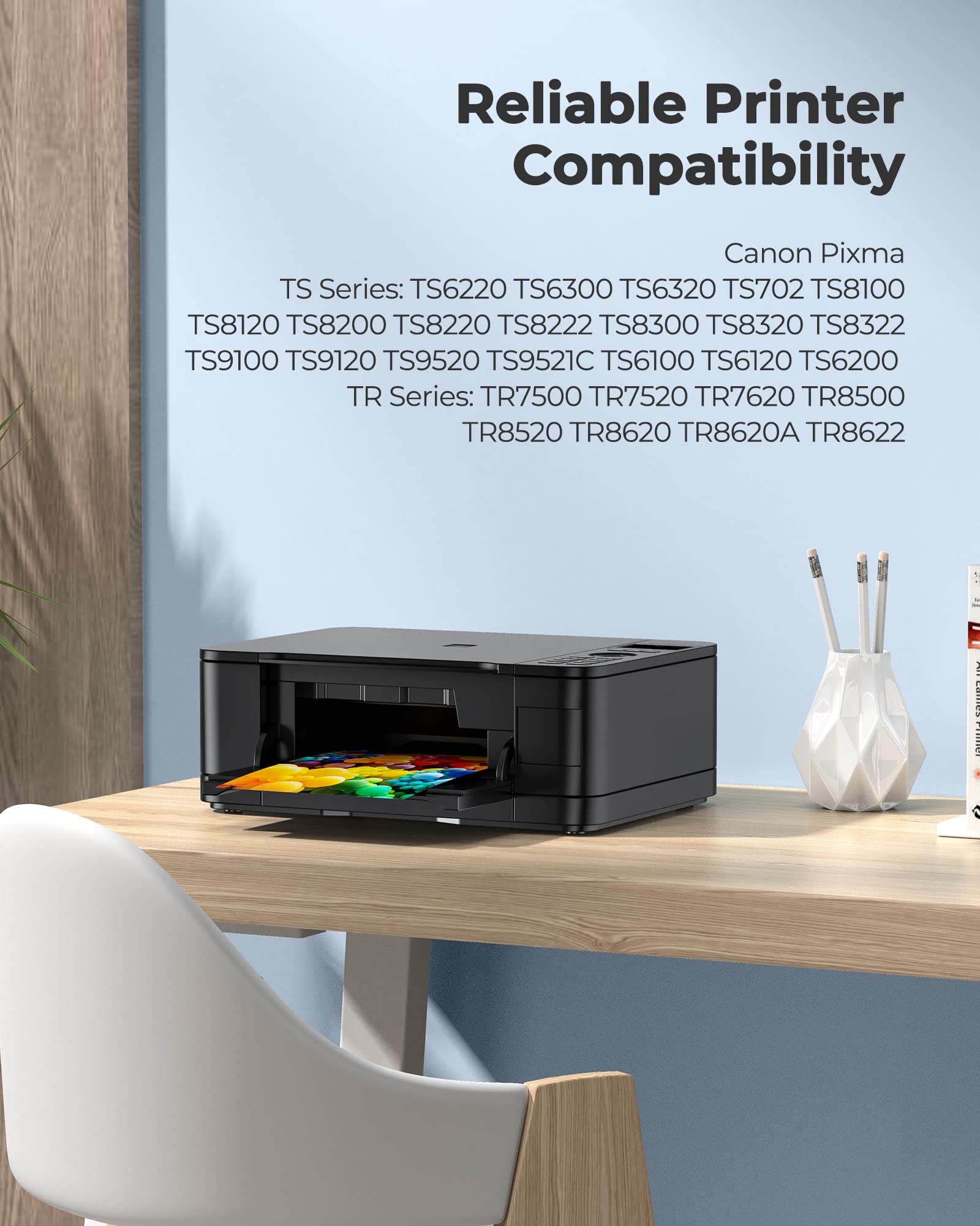 PGI-280XXL/CLI-281XXL Ink Cartridges Compatible Replacement for Canon 280 281 Ink Cartridges Use to Canon TS8120 TS9120 TS8220 TS8320 TS8300 TS8322 TS9100 6 Value Pack