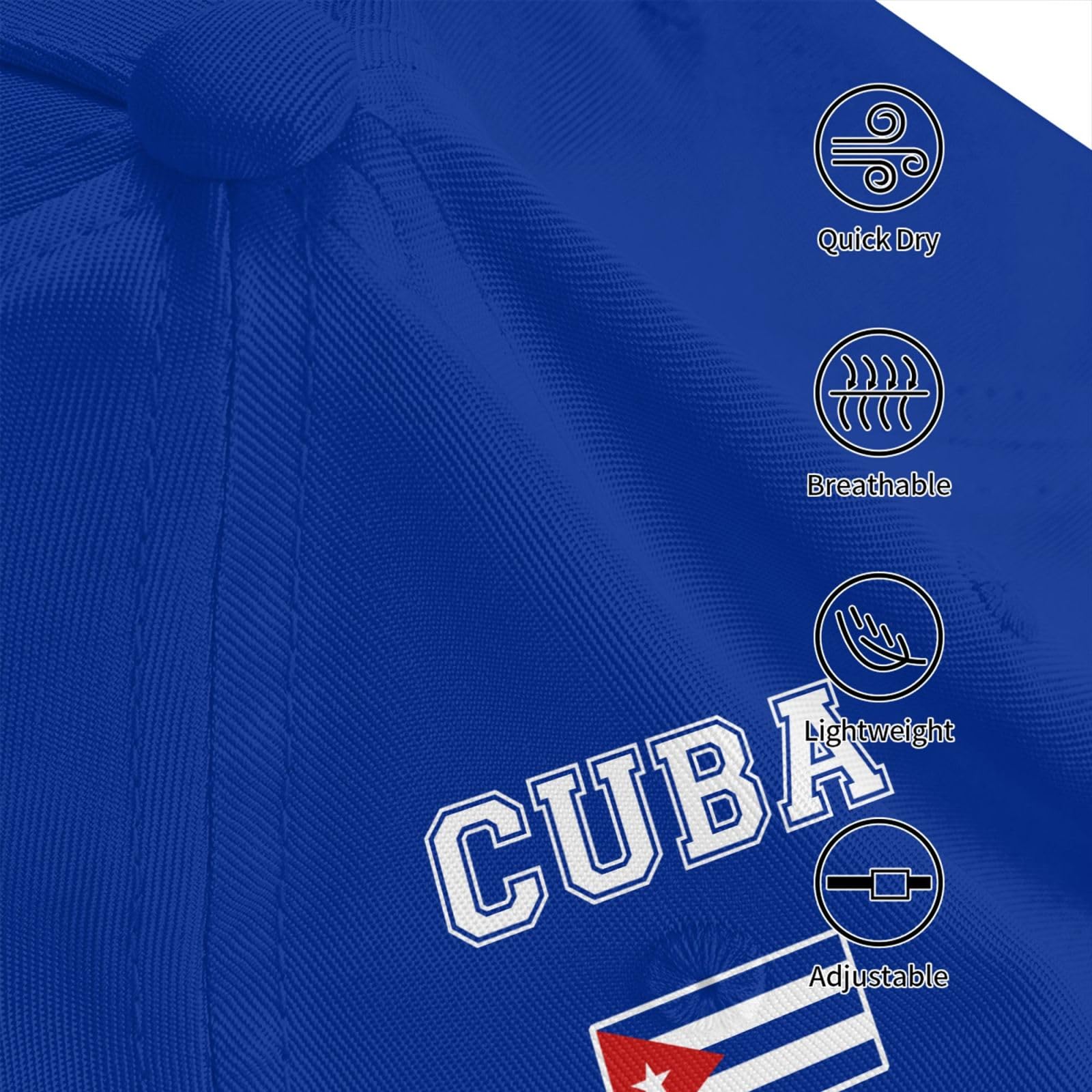 Cuba Flag Baseball Cap for Men Women, Fashion Flag of Hat Adjustable Sun Protection Visor Caps Trucker Hat Patriotic Dad Caps