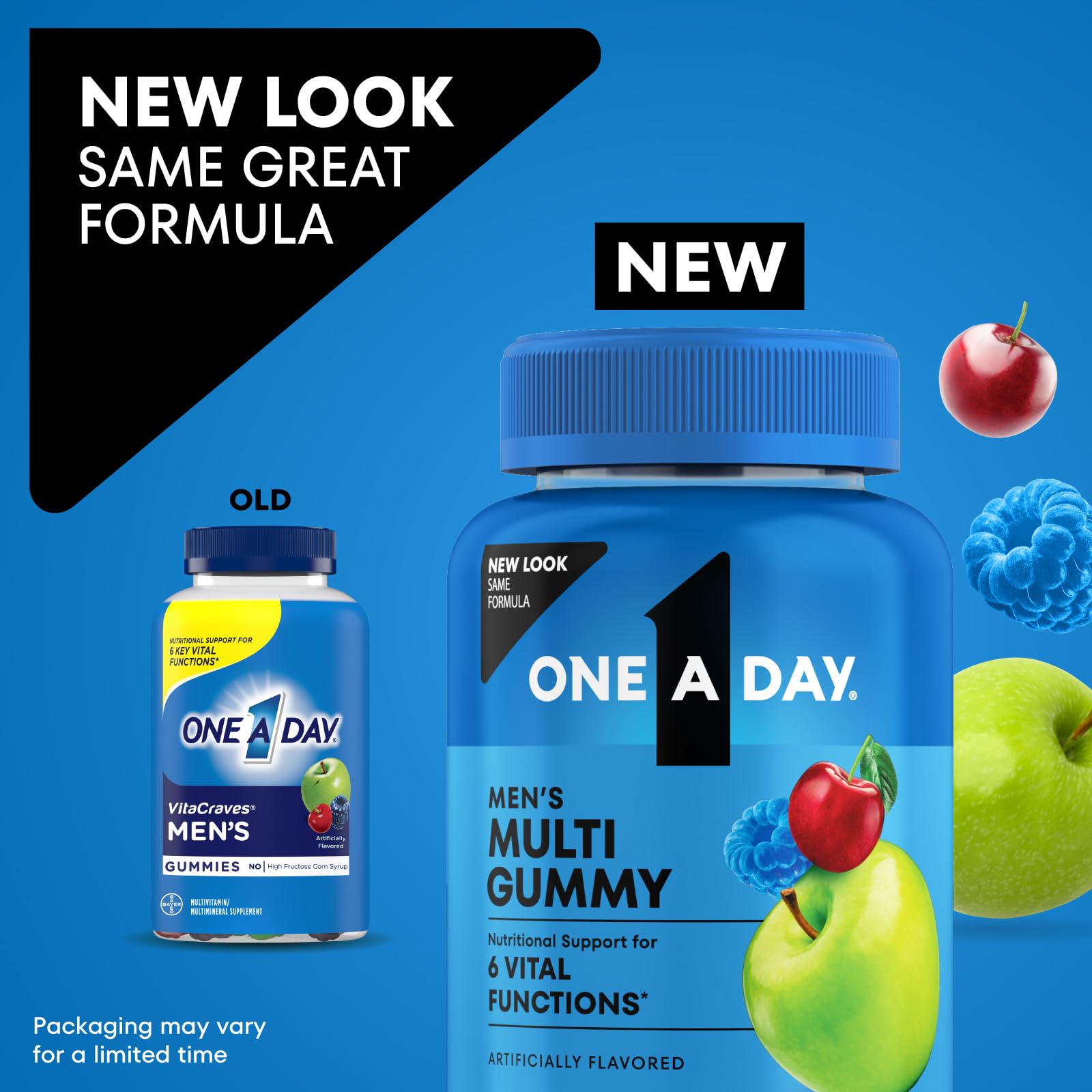 One A Day Mens Multivitamins Gummies – Multivitamin for Men with Vitamin D, Zinc, Folic Acid, Chewable Vitamin Gummies, Physical Energy Support 170 Count